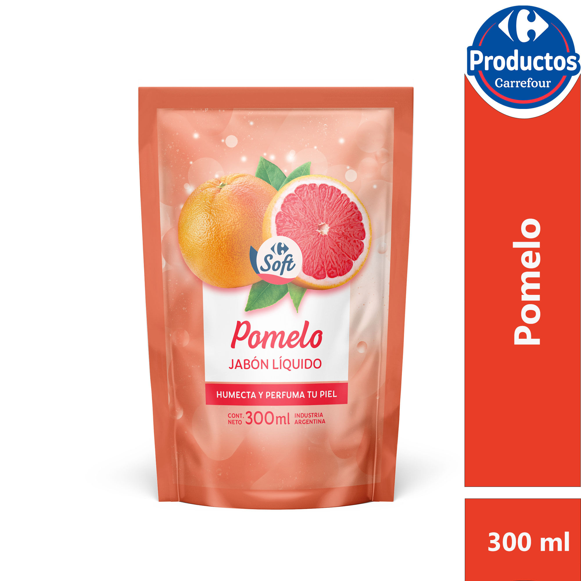 Jabón líquido Carrefour Soft pomelo dp 300 ml