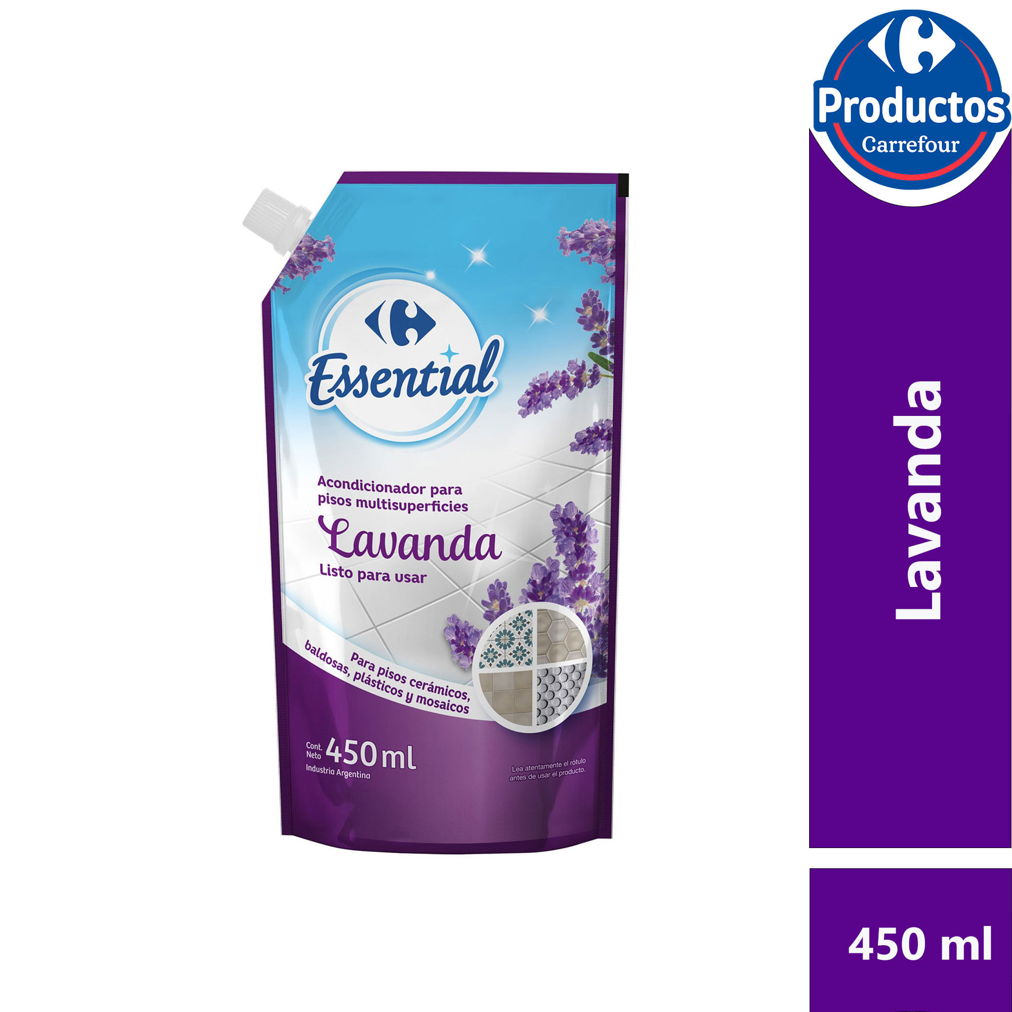 Acondicionador para pisos Carrefour Essential lavanda dp 450 ml