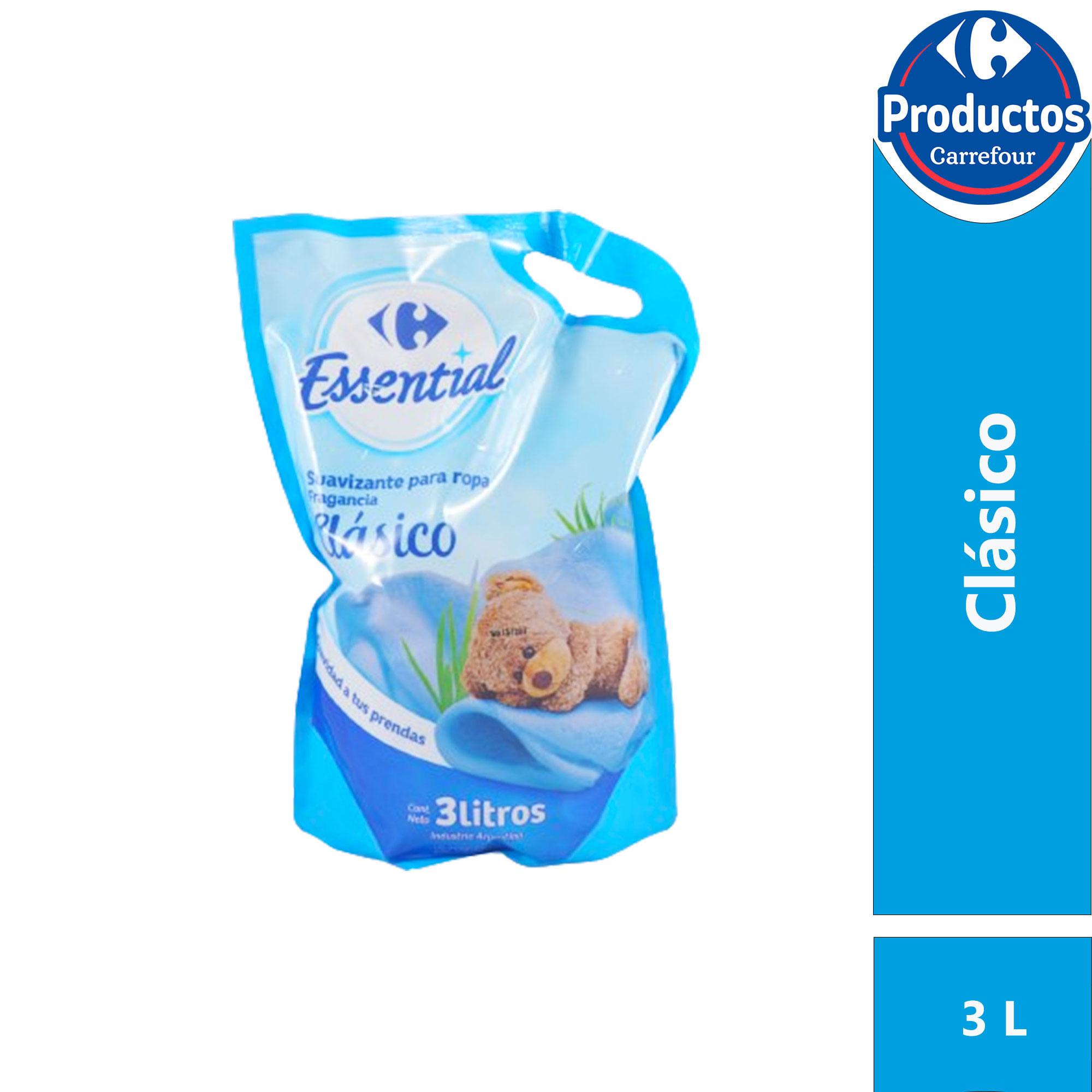 Suavizante clásico Carrefour Essential dp 3 lts.