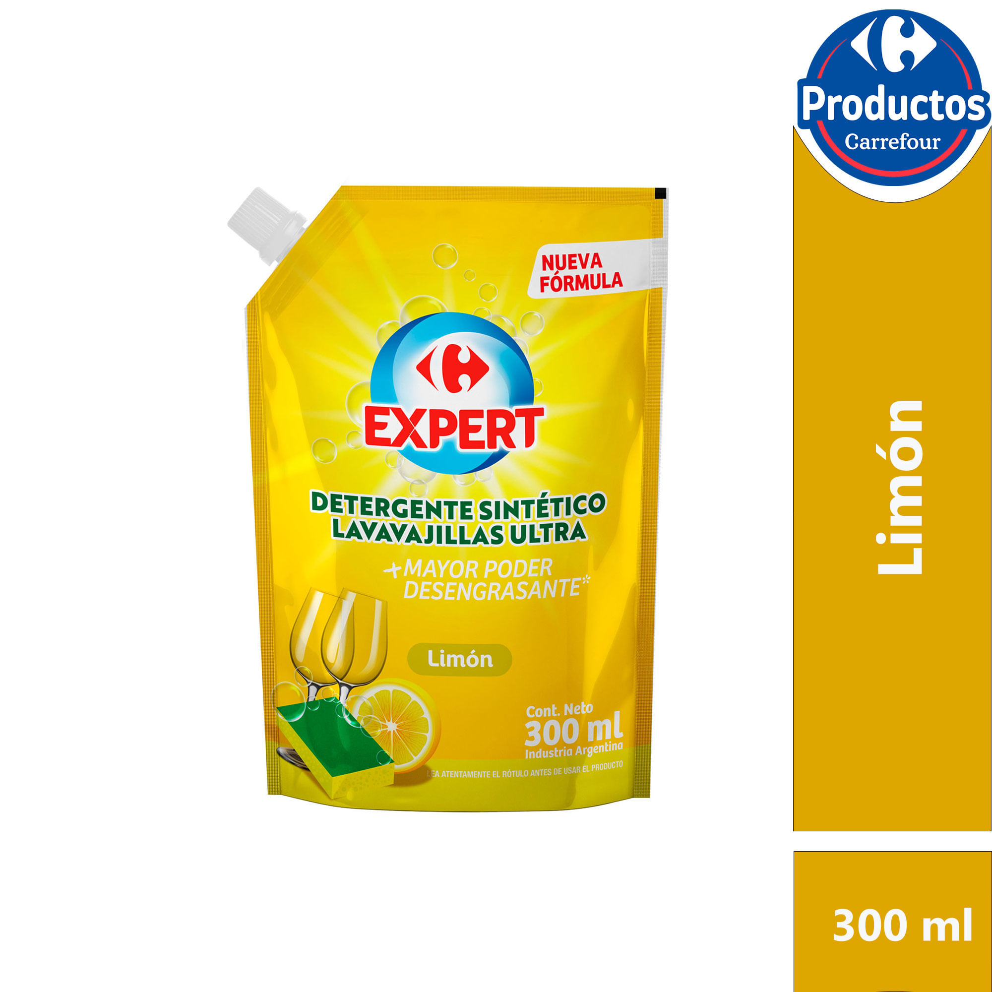 Detergente ultra Carrefour Expert limón 300 ml