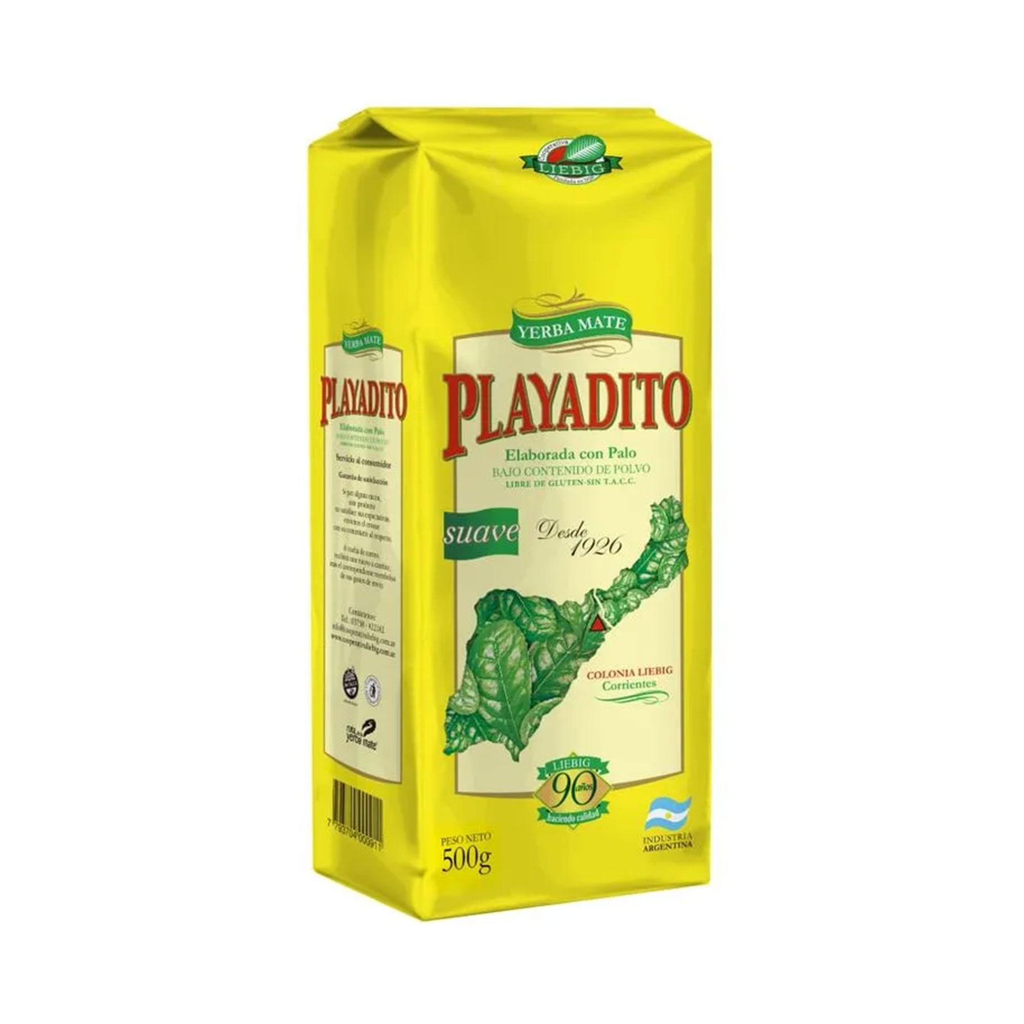 Yerba mate Playadito con palo 500 g.