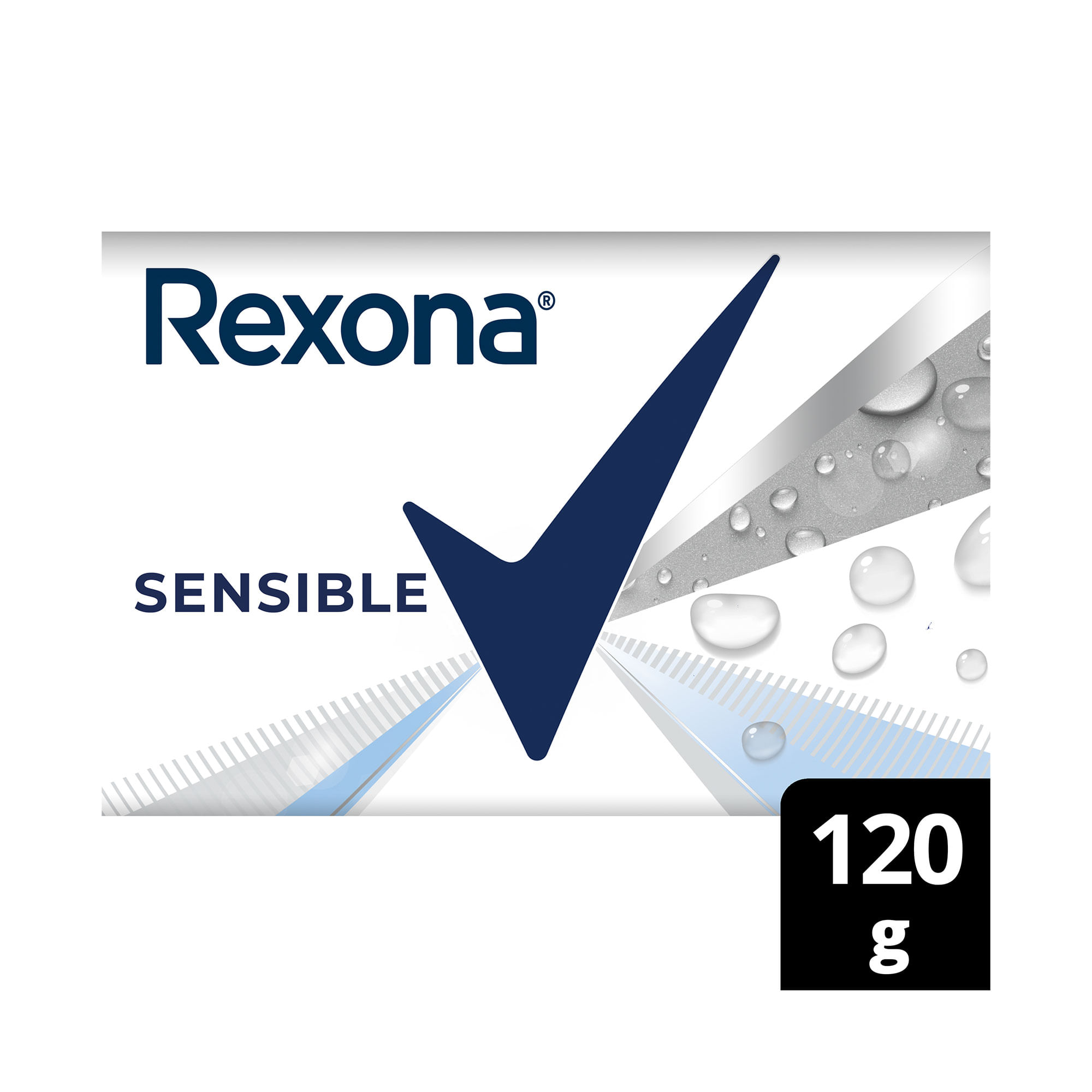 Jabón de tocador Rexona sensible 120 g.