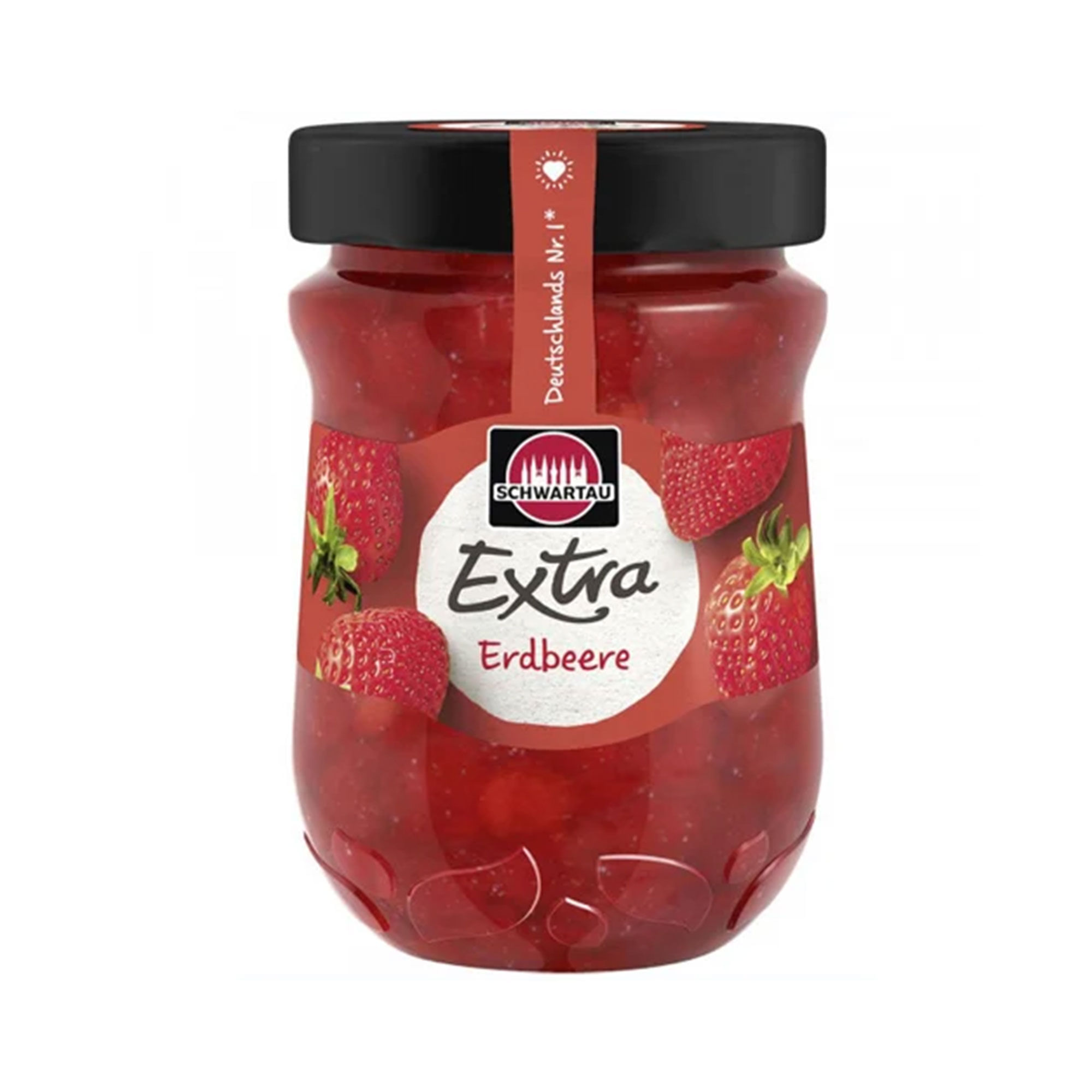 Mermelada de frutilla Schawartau en frasco 340 g.