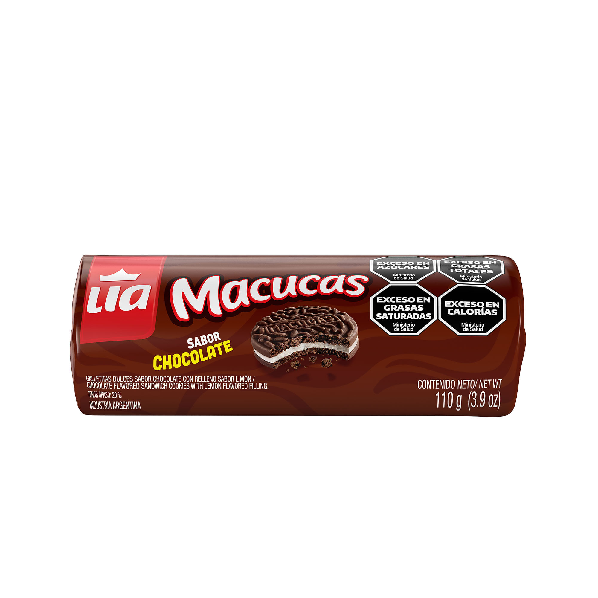 Galletitas de chocolate Macucas 110 g.