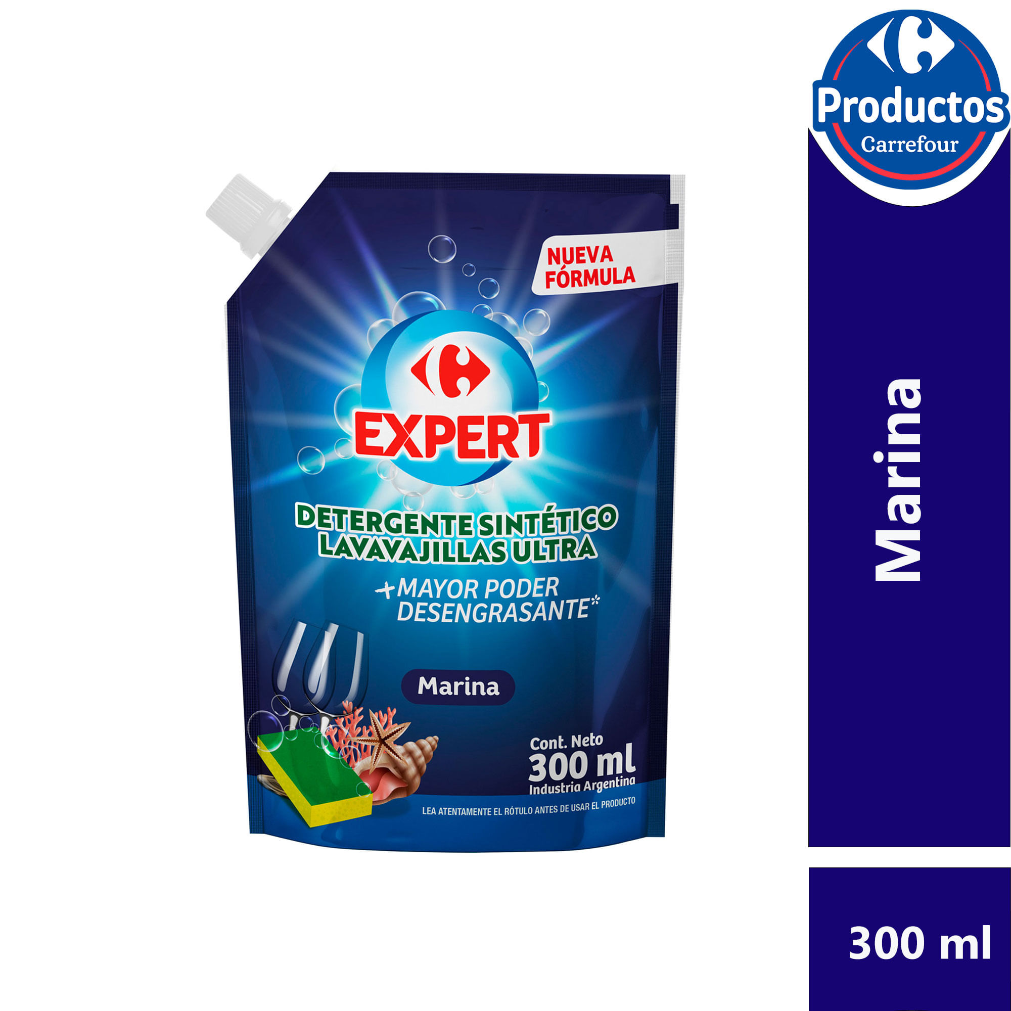 Detergente ultra Carrefour expert marina dp 300 cc.