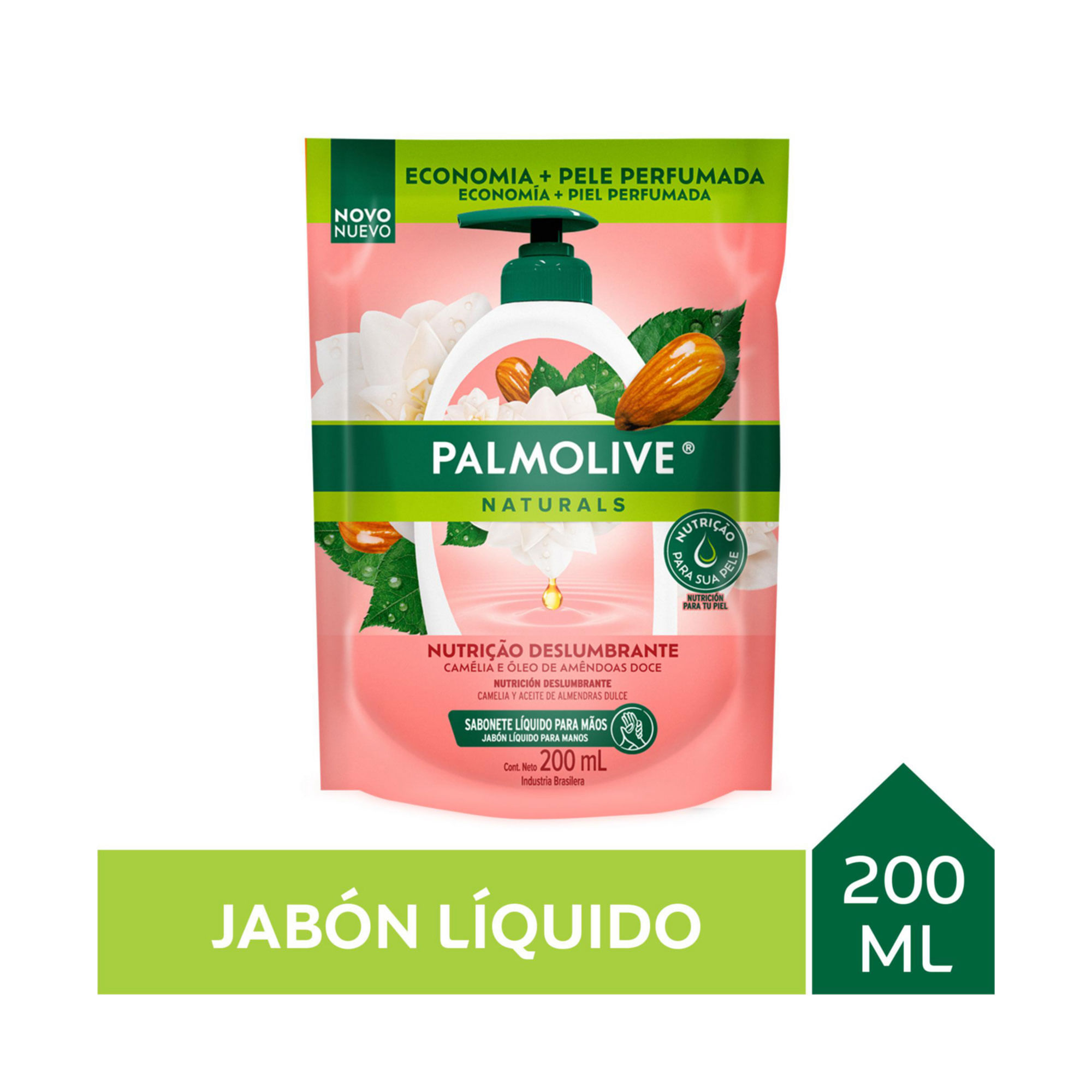 Jabón liquido Palmolive Naturals Camelia doypack 200 ml