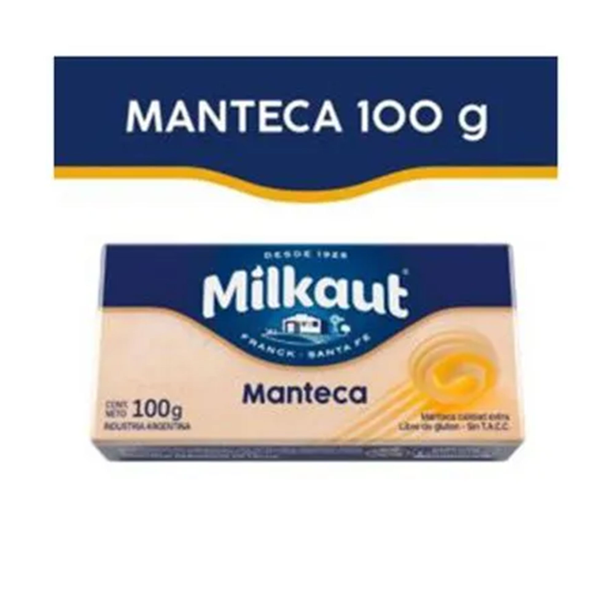 Manteca Milkaut con vitamina D pan 100 grs