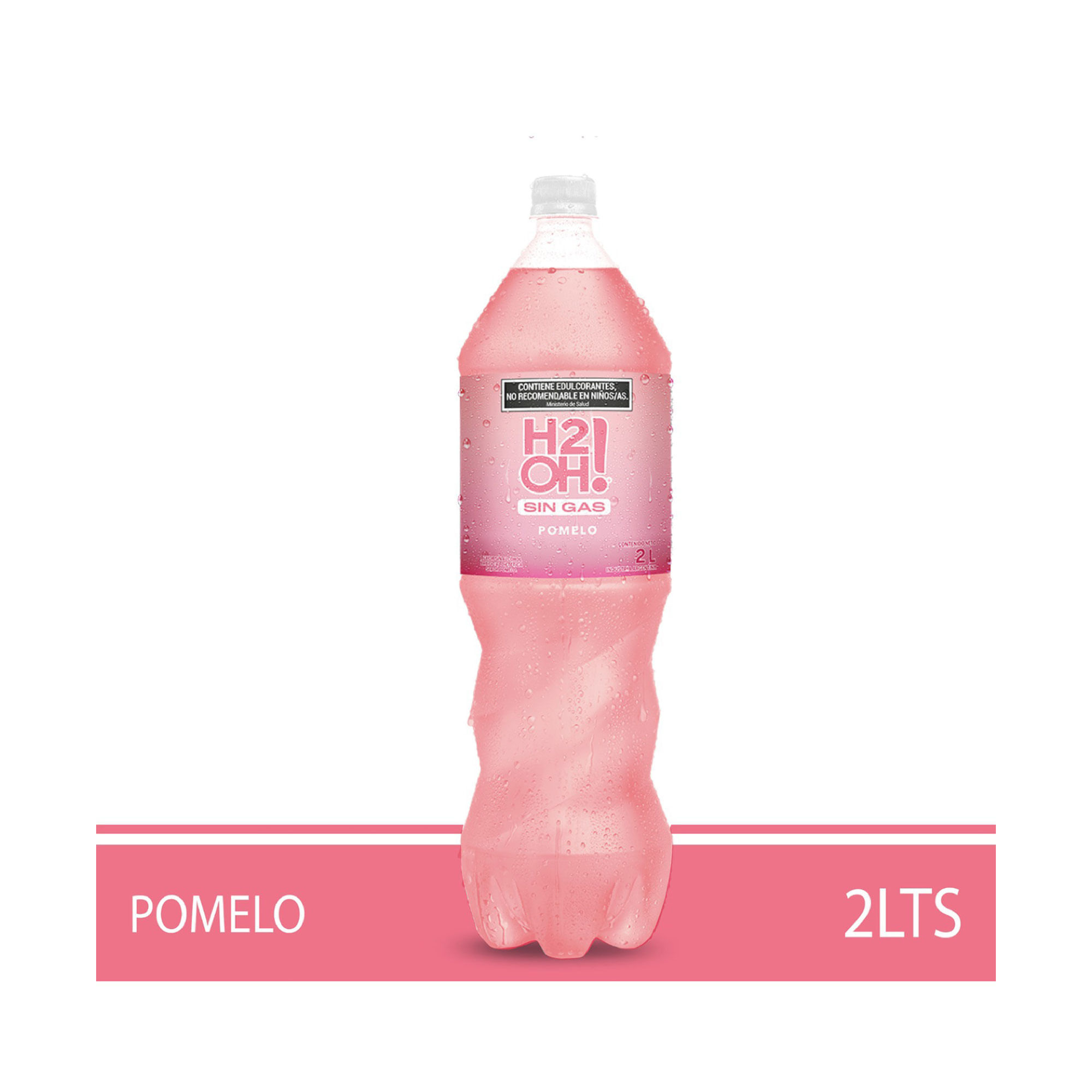 Agua saborizada sin gas H2OH de pomelo 2 lts