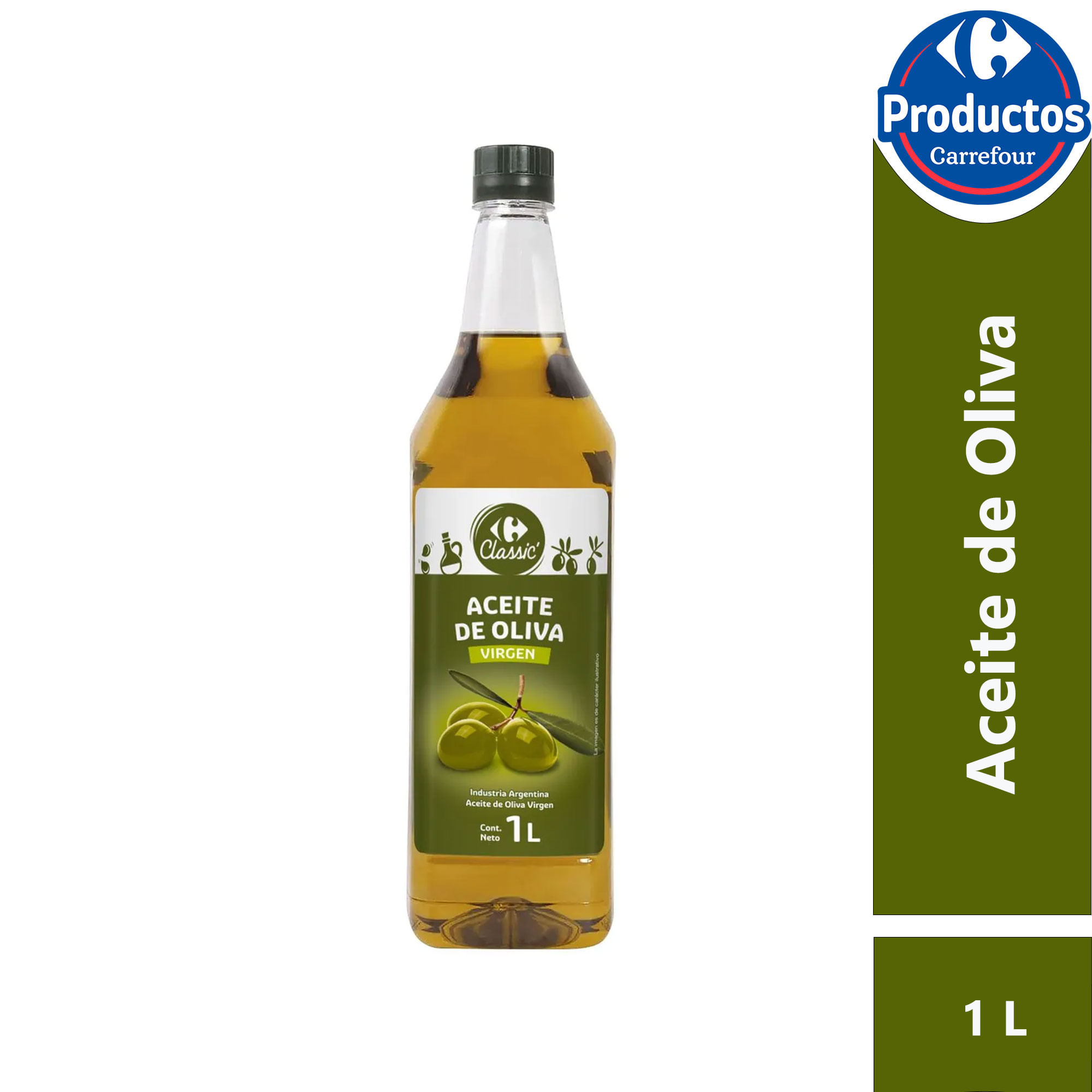 Aceite de oliva Carrefour Classic virgen 1 l.