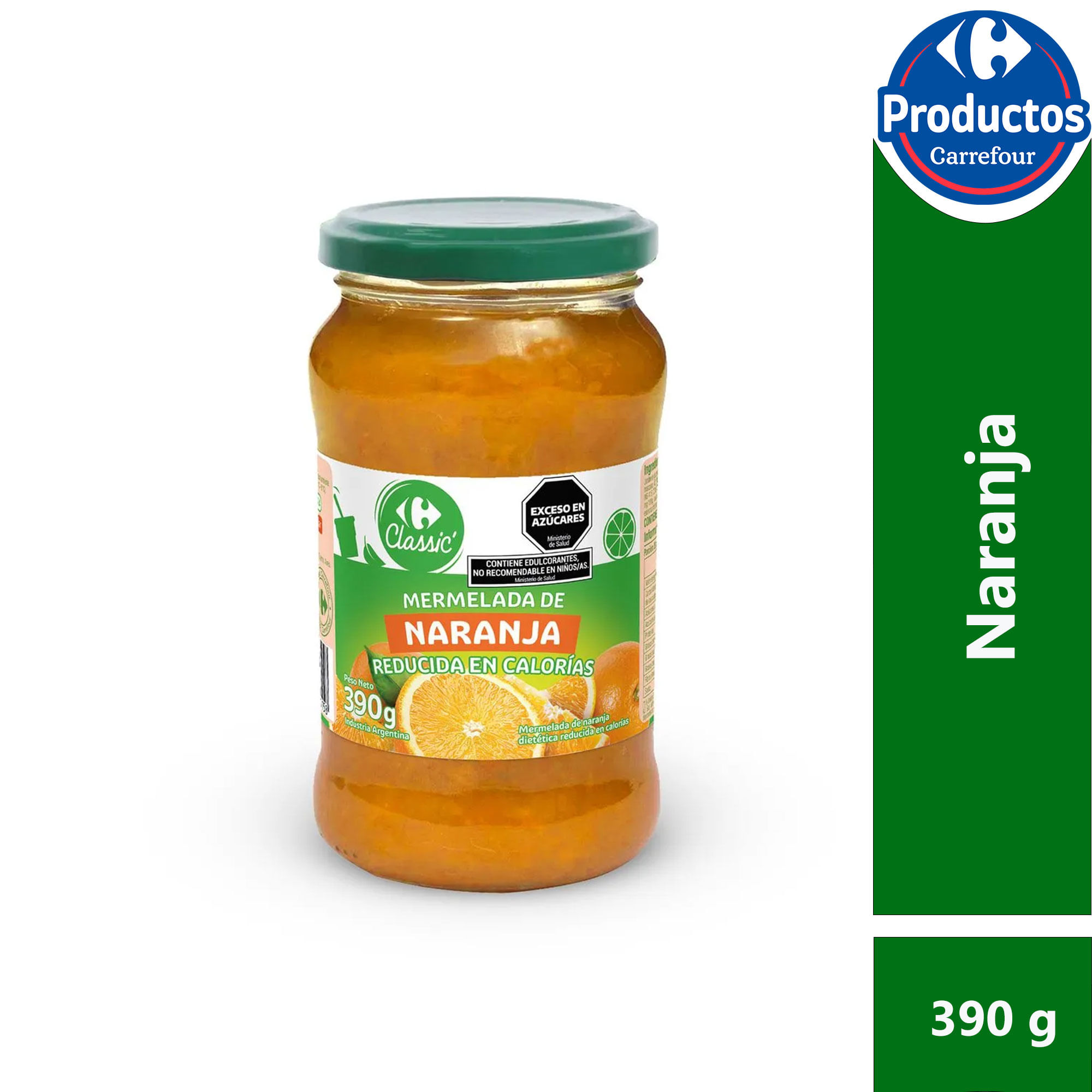 Mermelada light Carrefour Classic naranja 390 g.