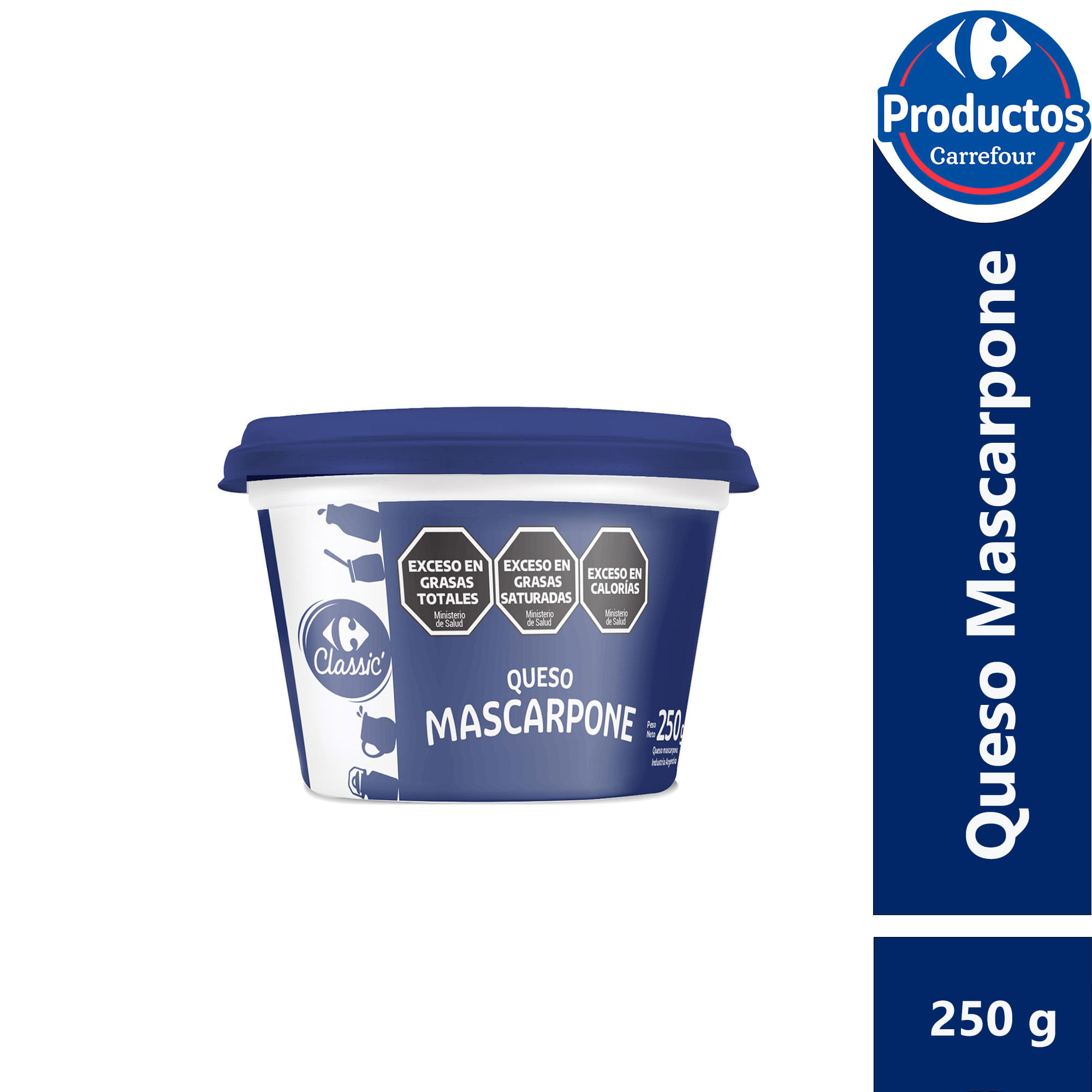 Queso mascarpone Carrefour Classic en pote 250 grs