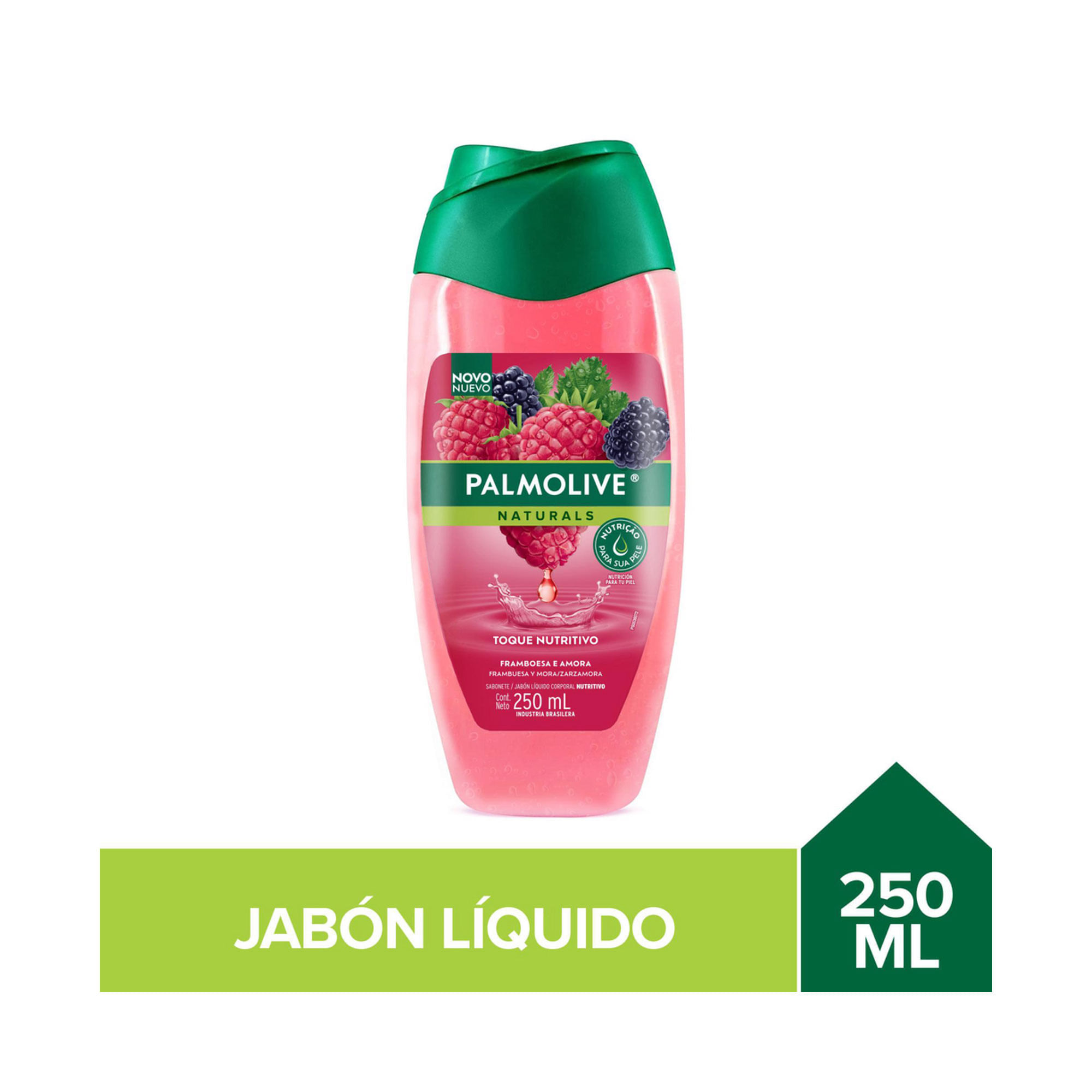 Jabón líquido Palmolive Naturals frambuesa y mora 250 ml