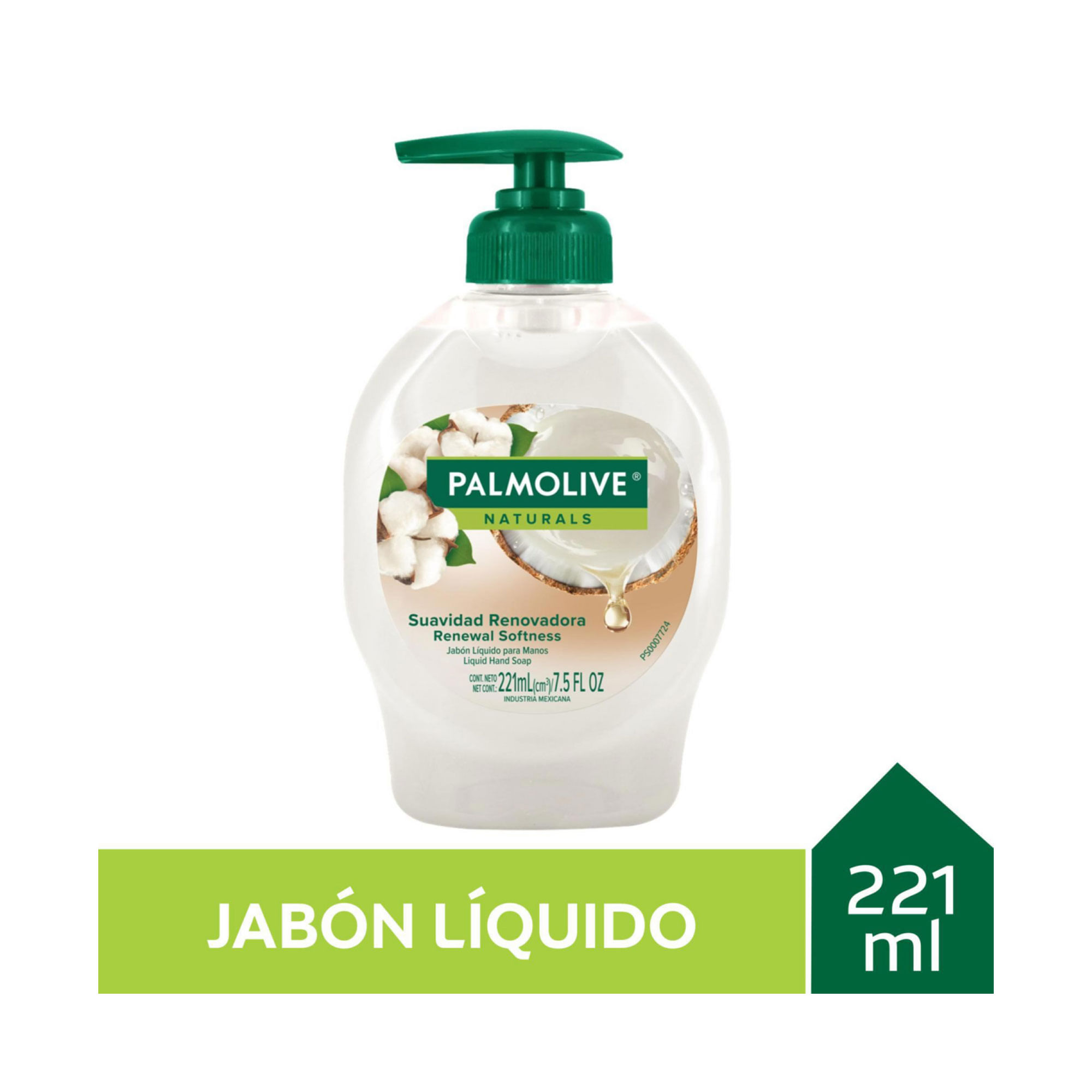 Jabón líquido para manos Palmolive Naturals coco 221 ml