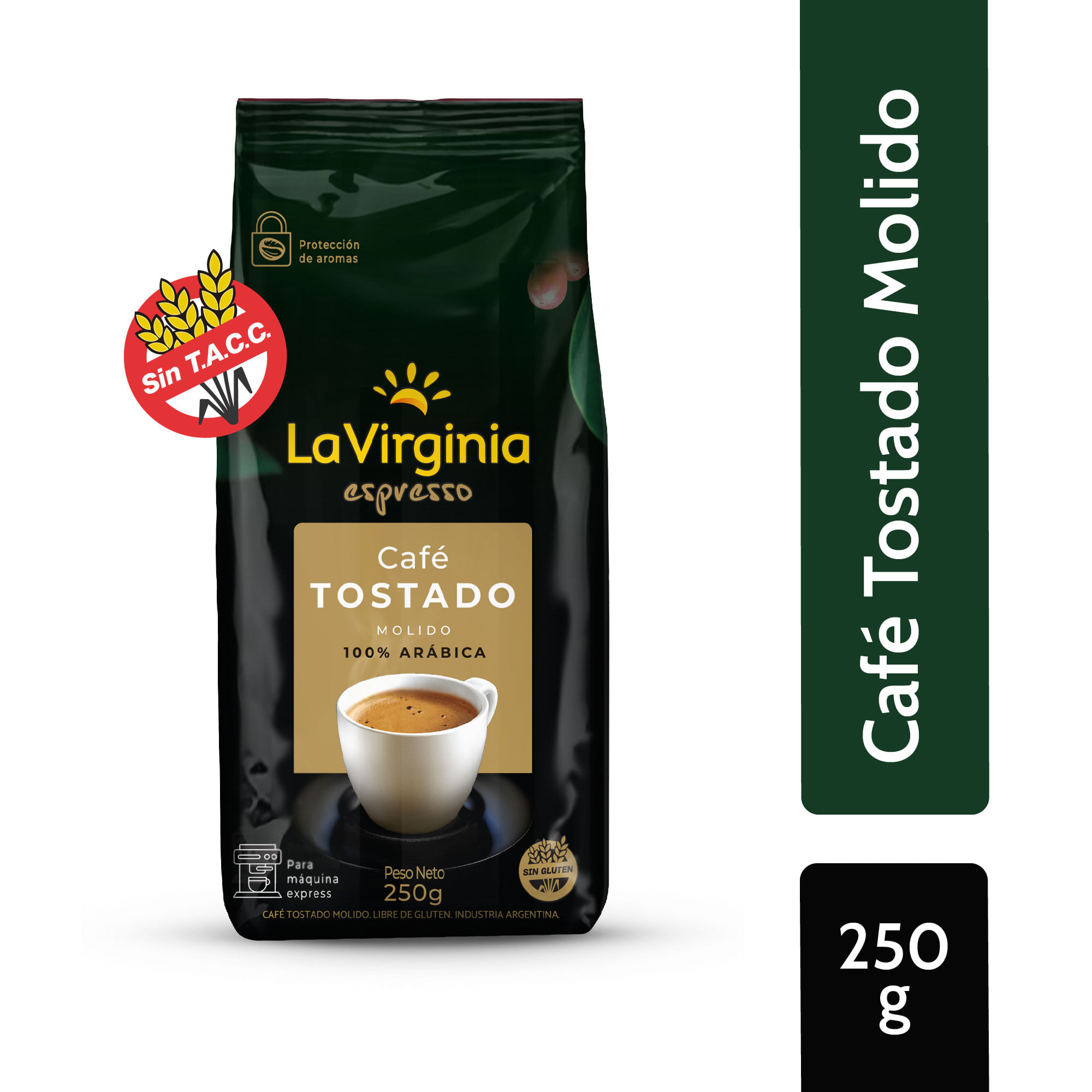 Cafe tostado molido La Virginia 250 grs