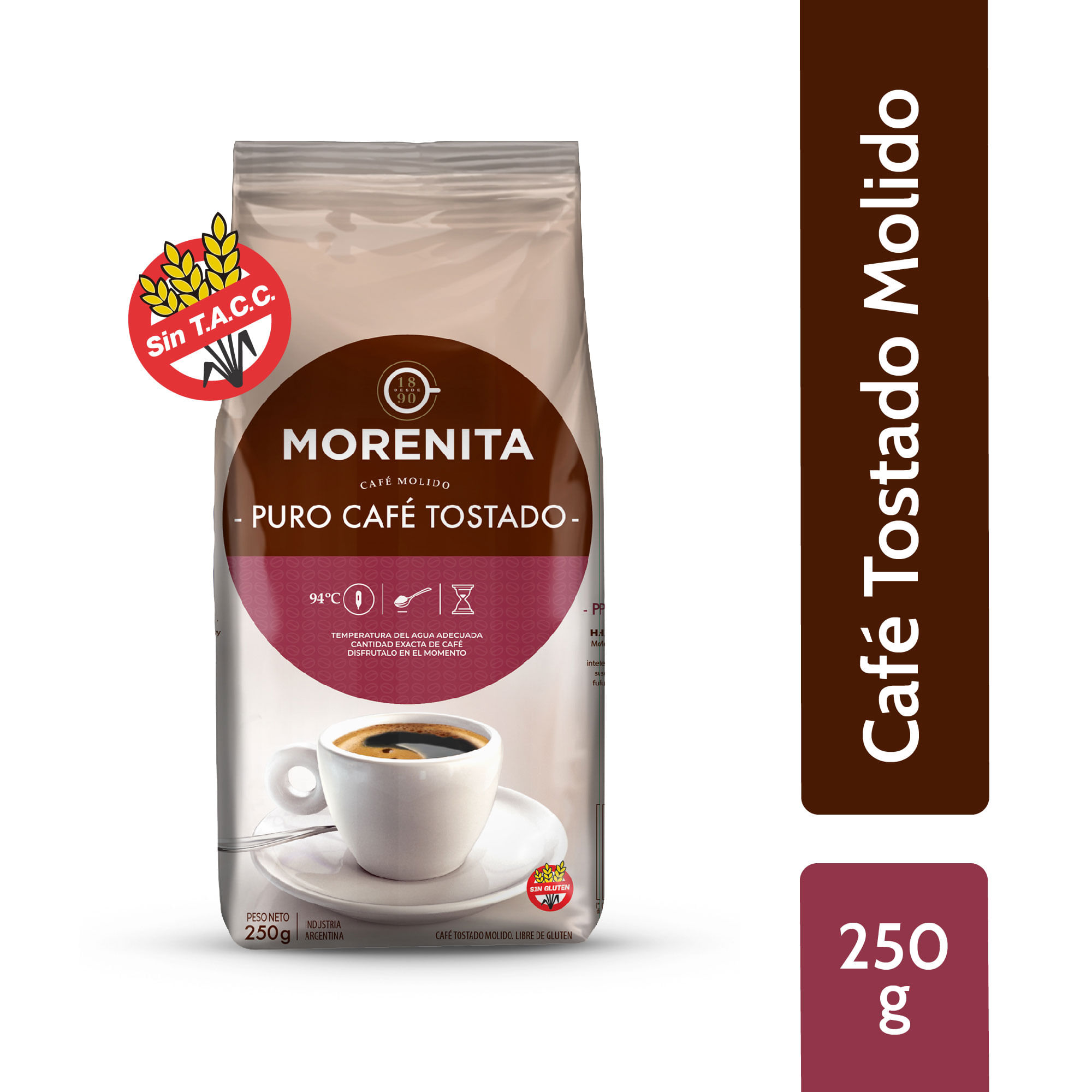 Café tostado molido Morenita 250 grs