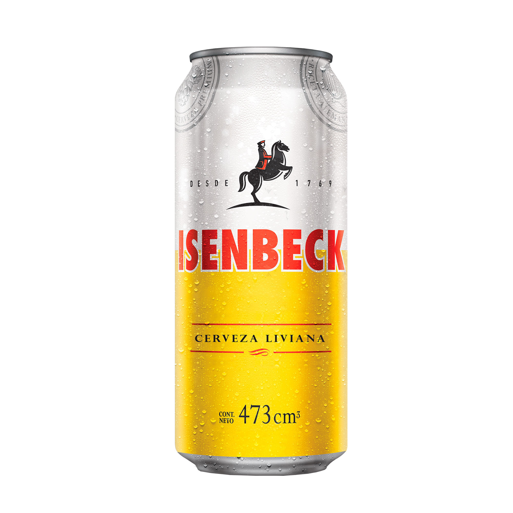 Cerveza blanca liviana Isenbeck lata 473 ml