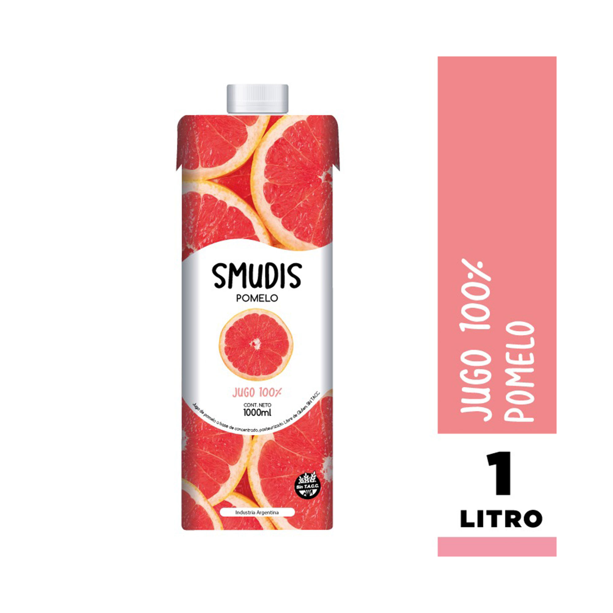 Jugo natural Smudis pomelo brick 1 lt