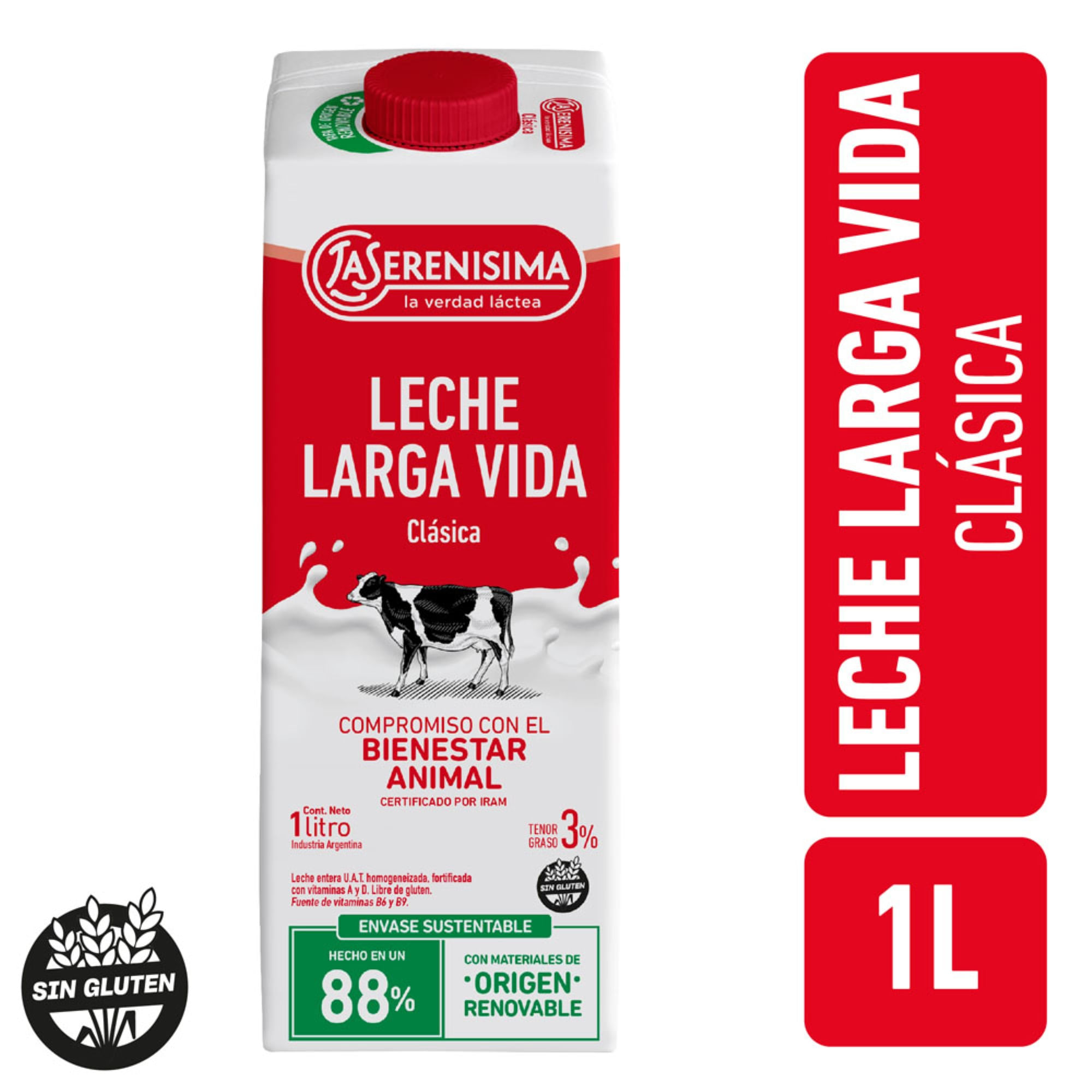 Leche La serenisima clásica 3% 1L
