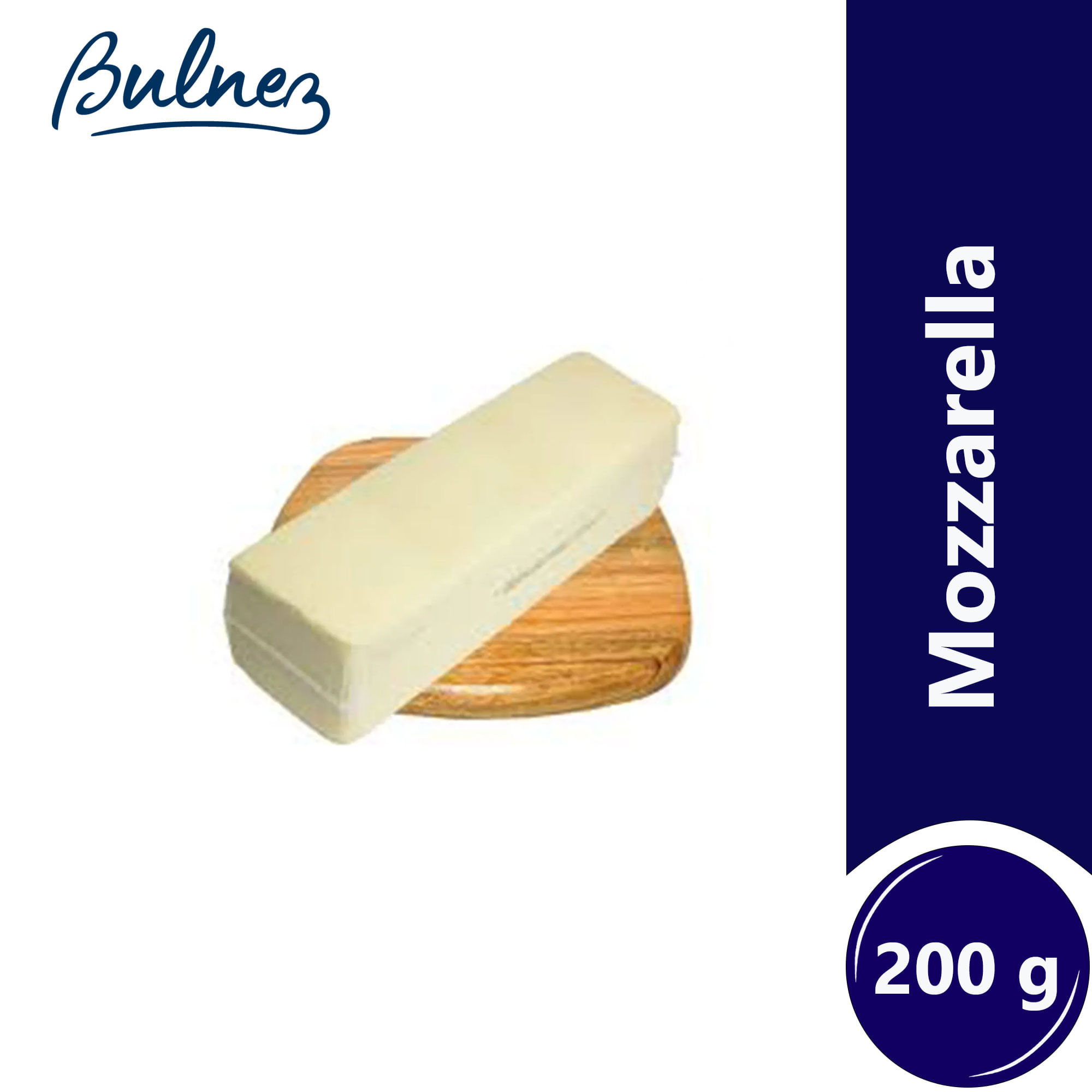 Queso mozzarella Bulnez en trozo 200 grs