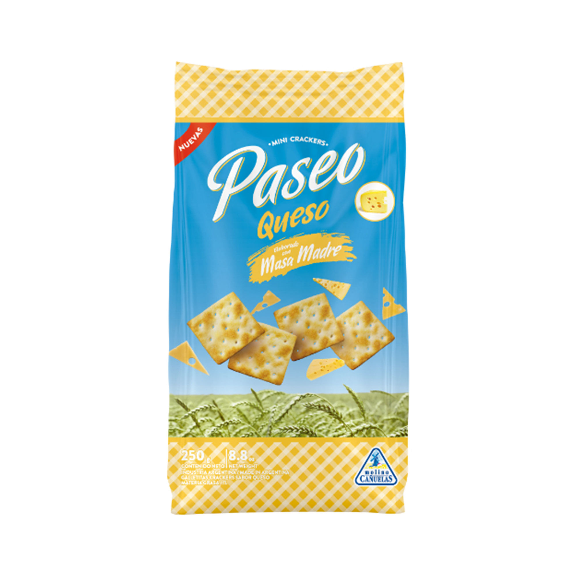 Galletitas cracker Paseo de queso 250 grs