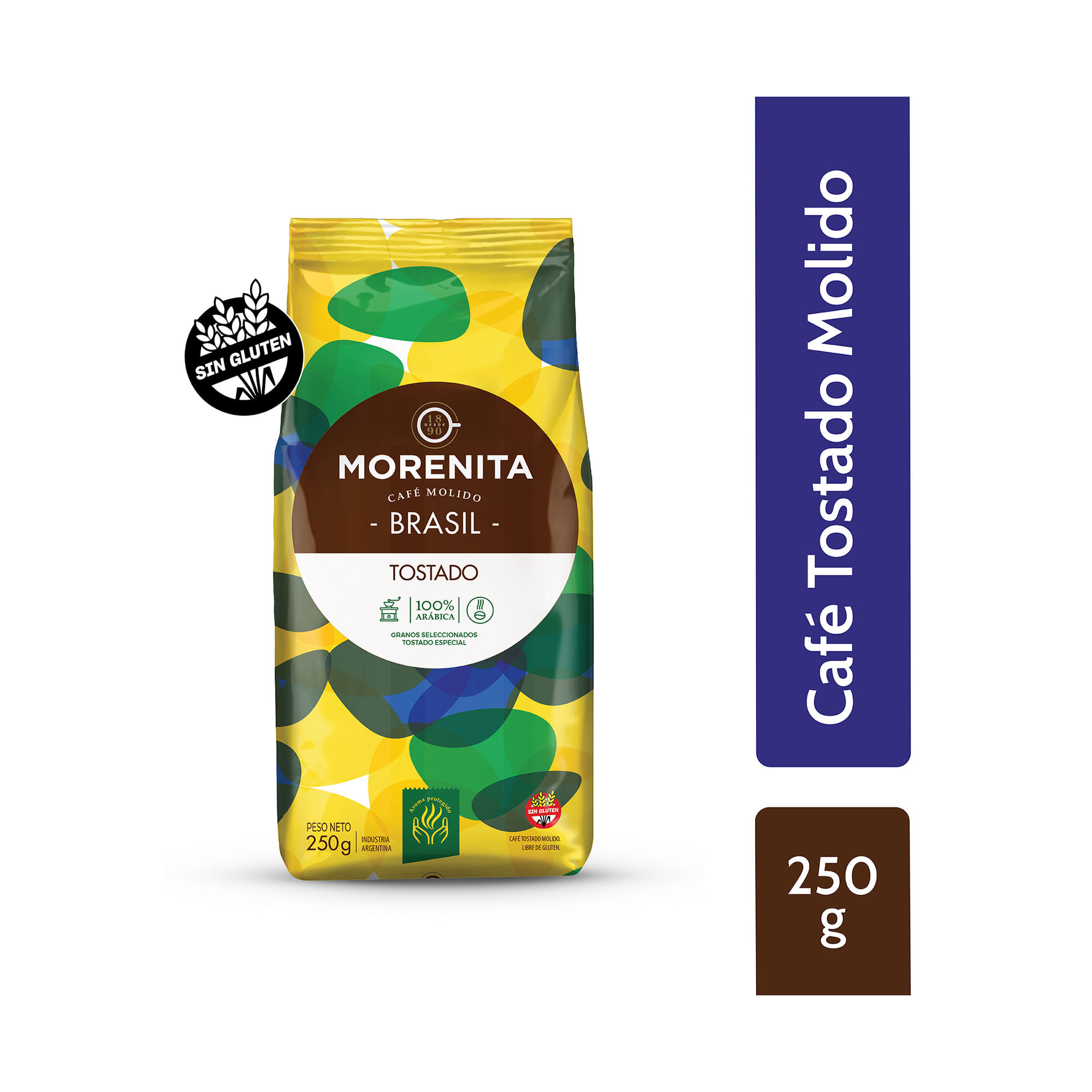 Café tostado molido Morenita brasil 250 grs