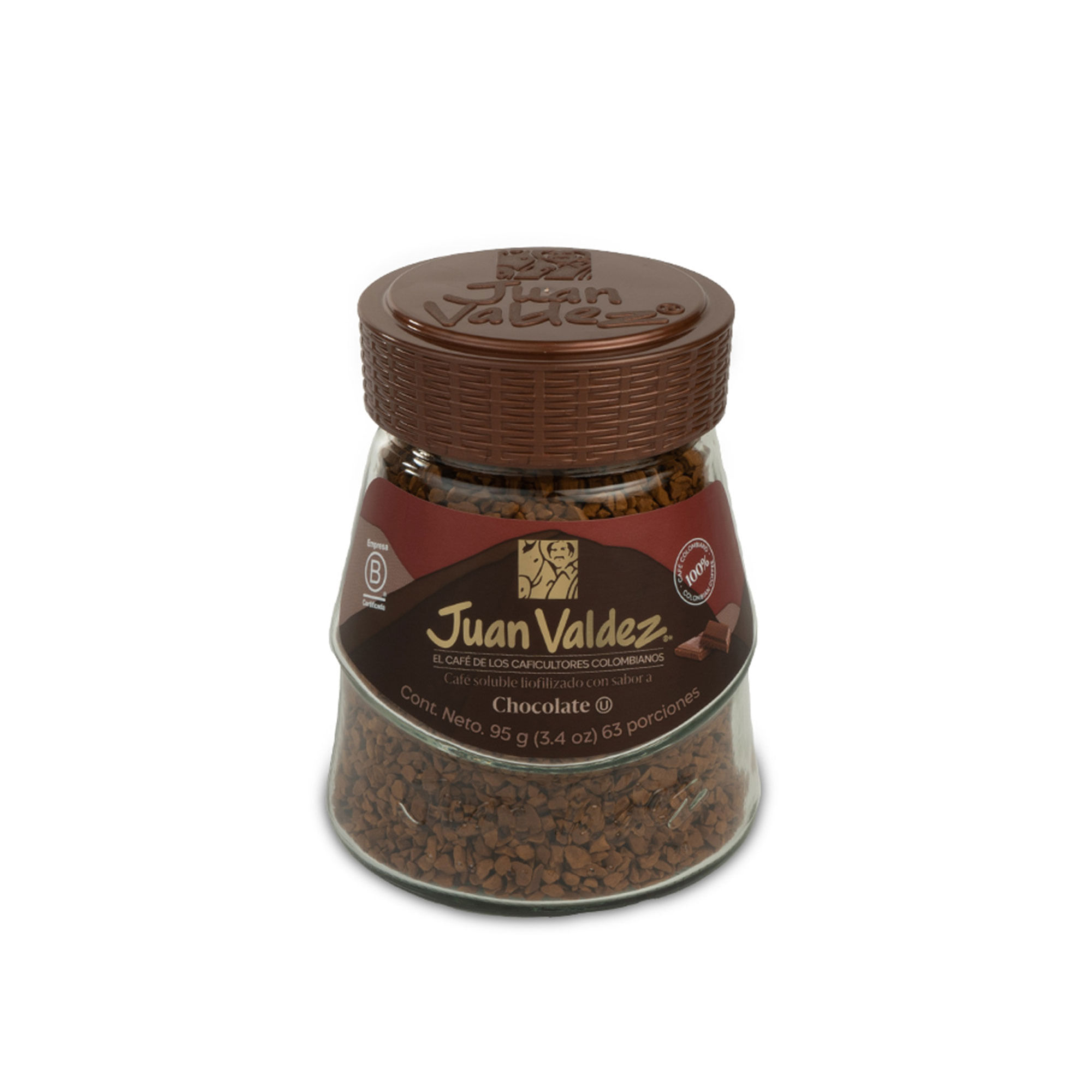 Café liofilizado Juan Valdez de chocolate 95 grs