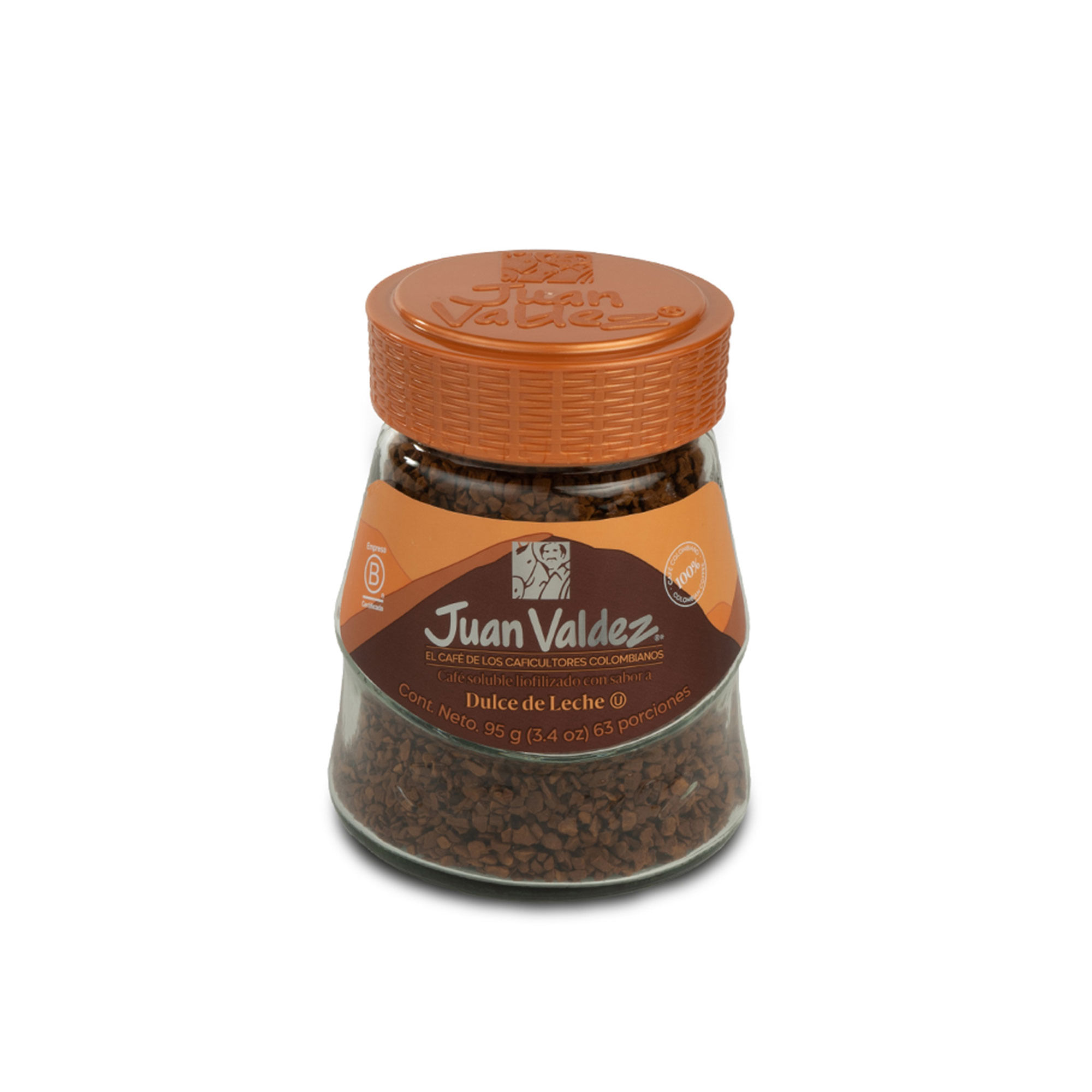 Café liofilizado Juan Valdez de dulce de leche 95 grs