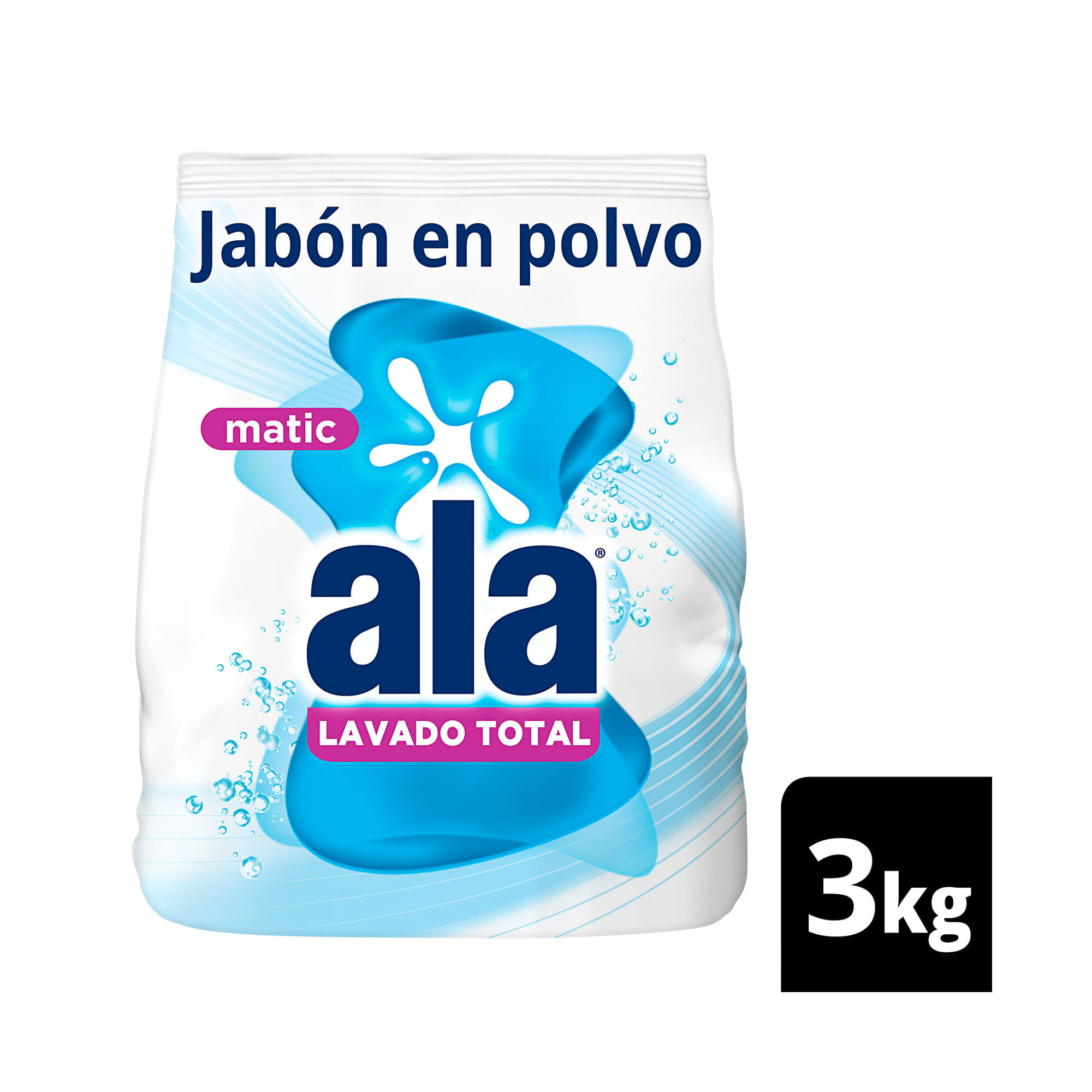 Jabón en polvo Ala matic máxima blancura 3 kg