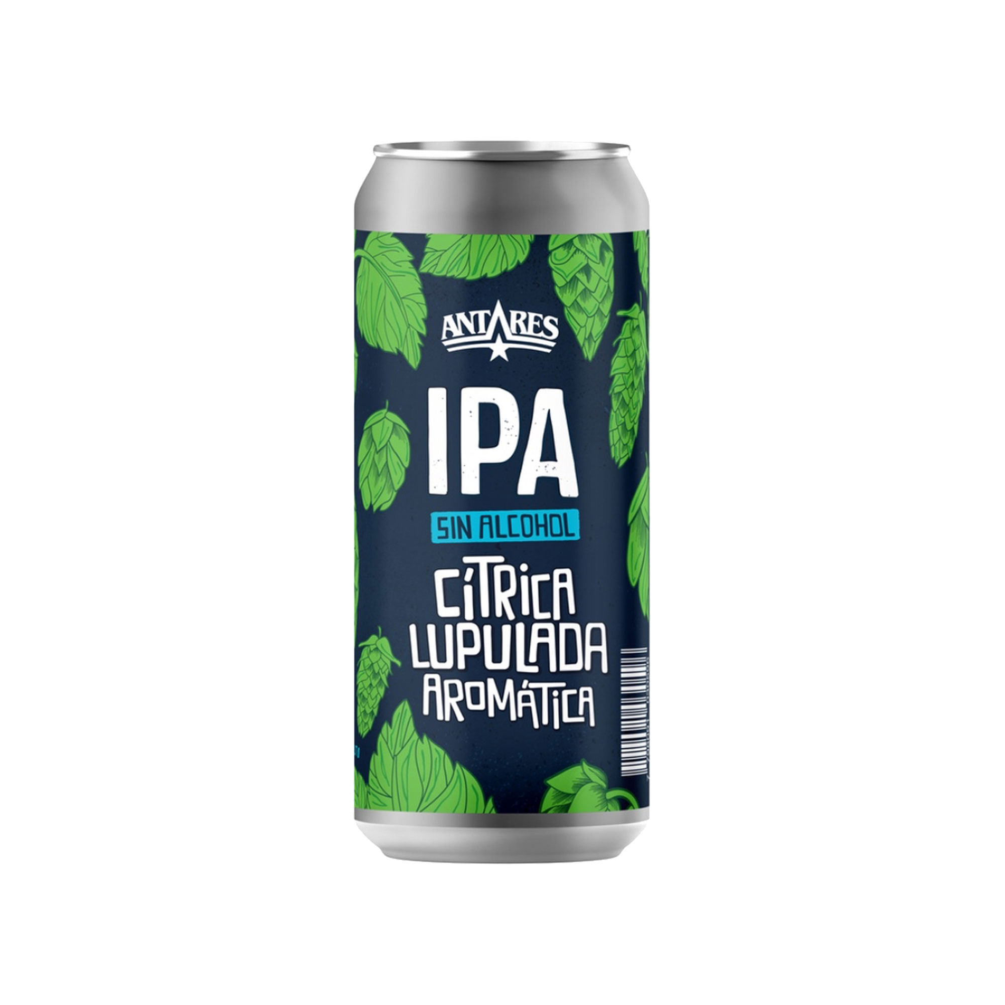 Cerveza ipa citrica Antares sin alcohol 473 ml