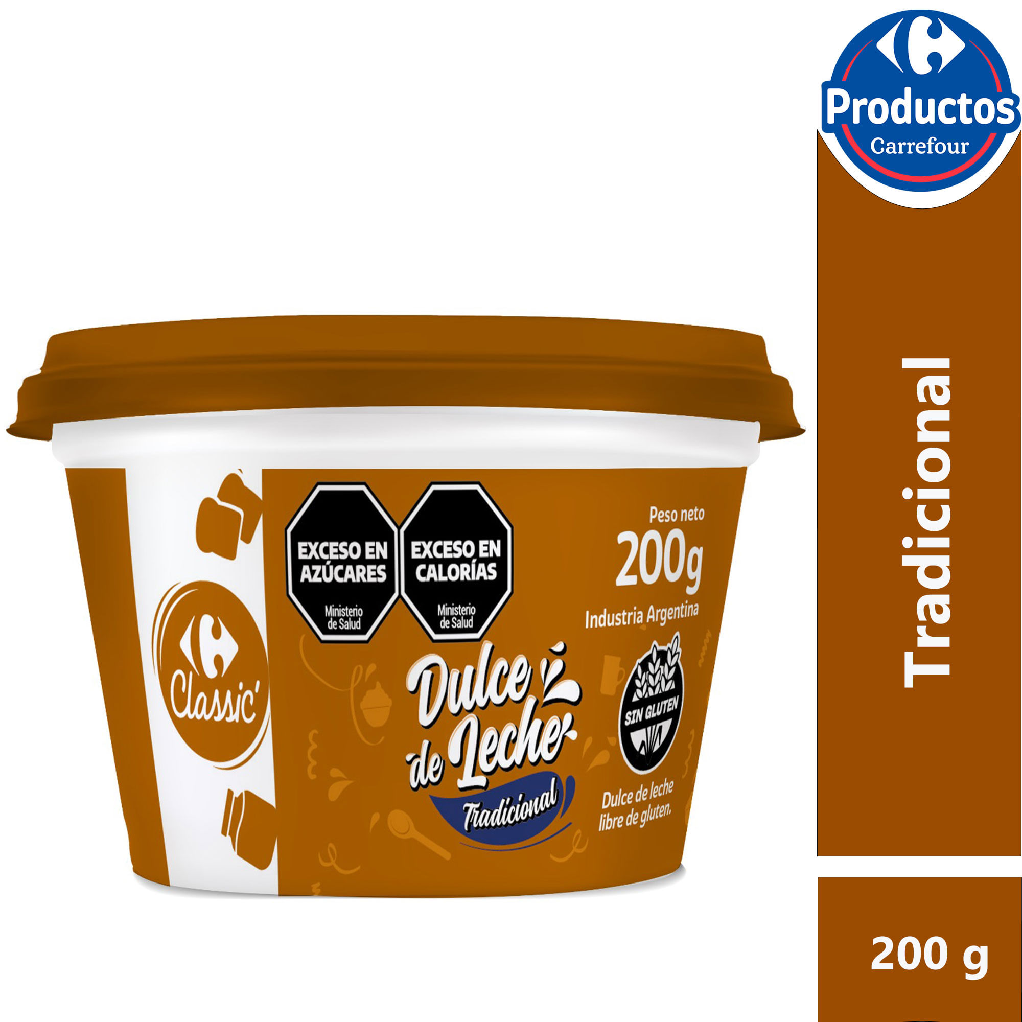 Dulce de leche clásico Carrefour Classic 200 grs