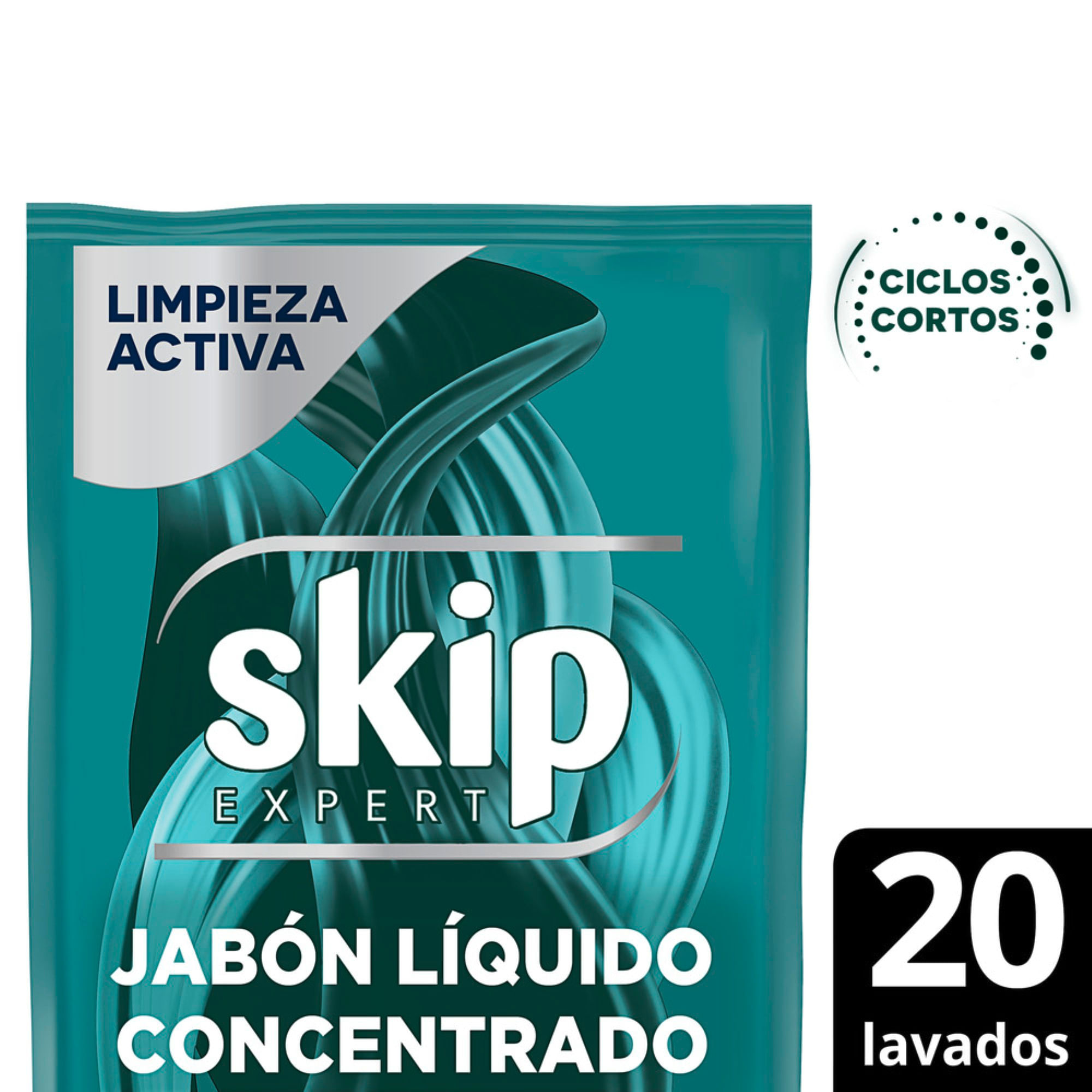Jabón líquido concentrado Skip para ciclo corto limpieza activa doypack 800 ml