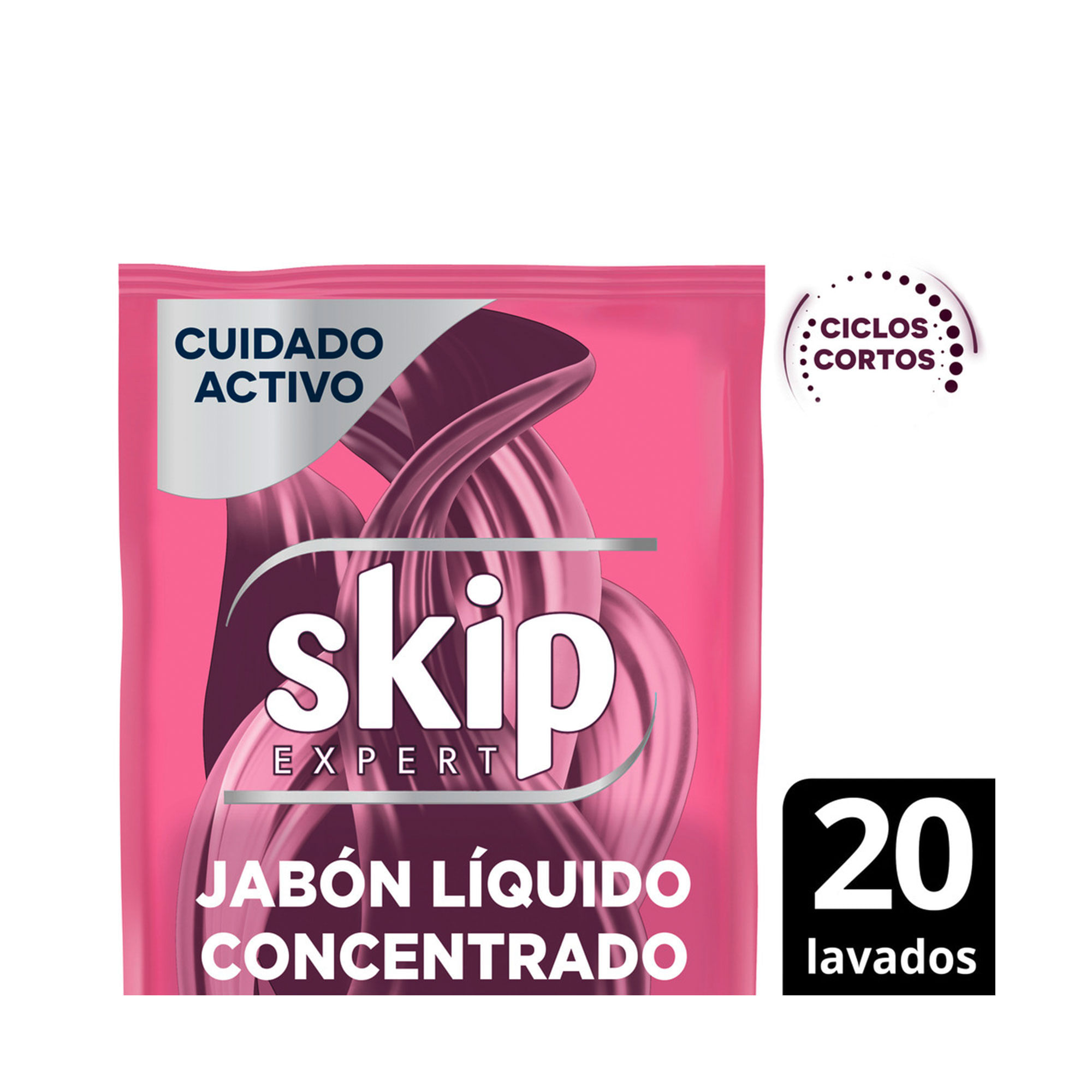 Jabón líquido concentrado Skip para ciclo corto cuidado activo doypack 800 ml