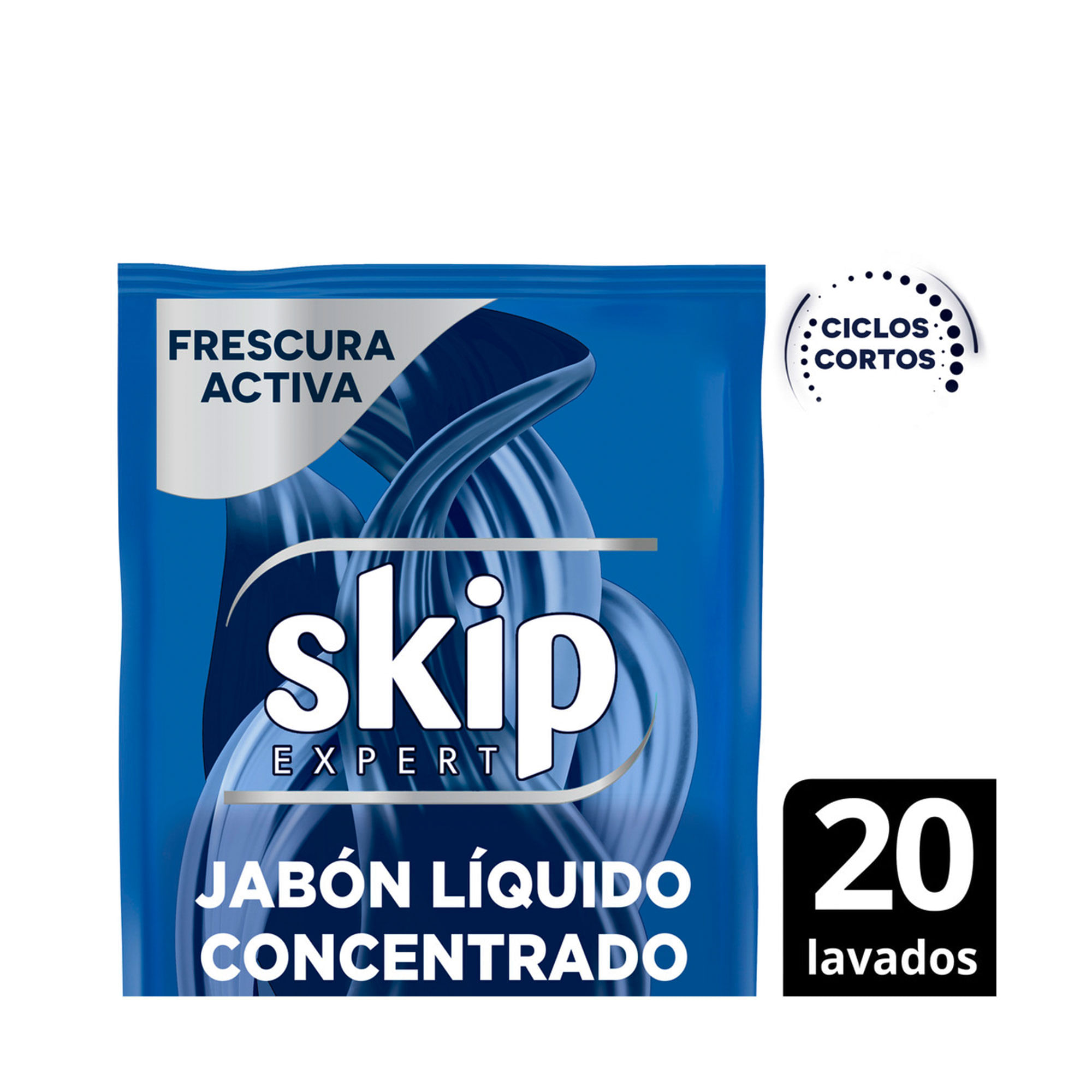 Jabón líquido concentrado Skip para ciclo corto frescura activa doypack 800 ml