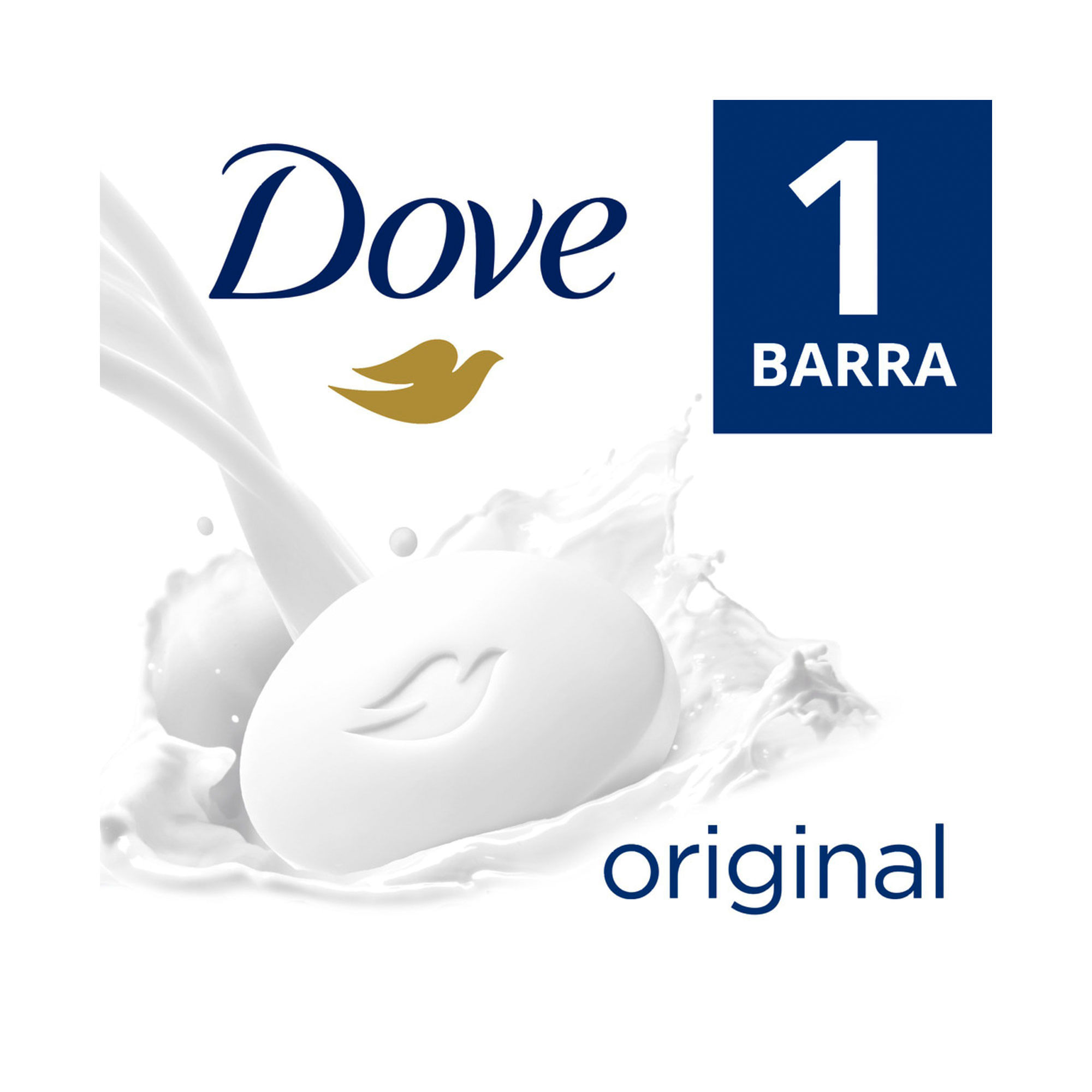 Jabón en barra Dove original individual 90 grs
