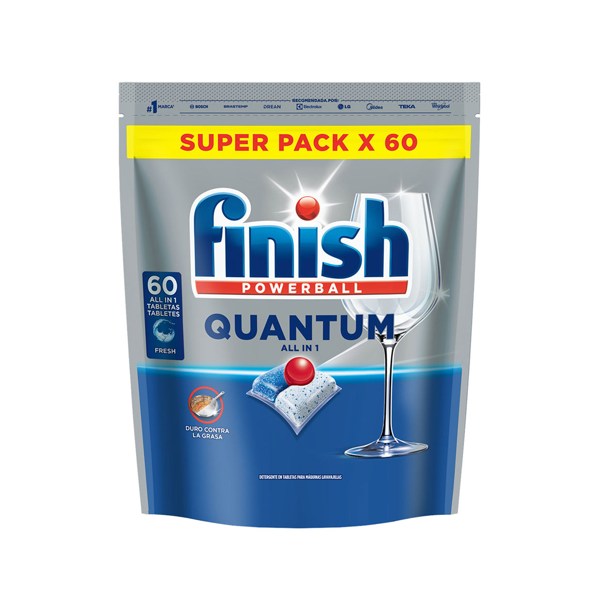Detergente Finish tabletas quantum dp 60 uni