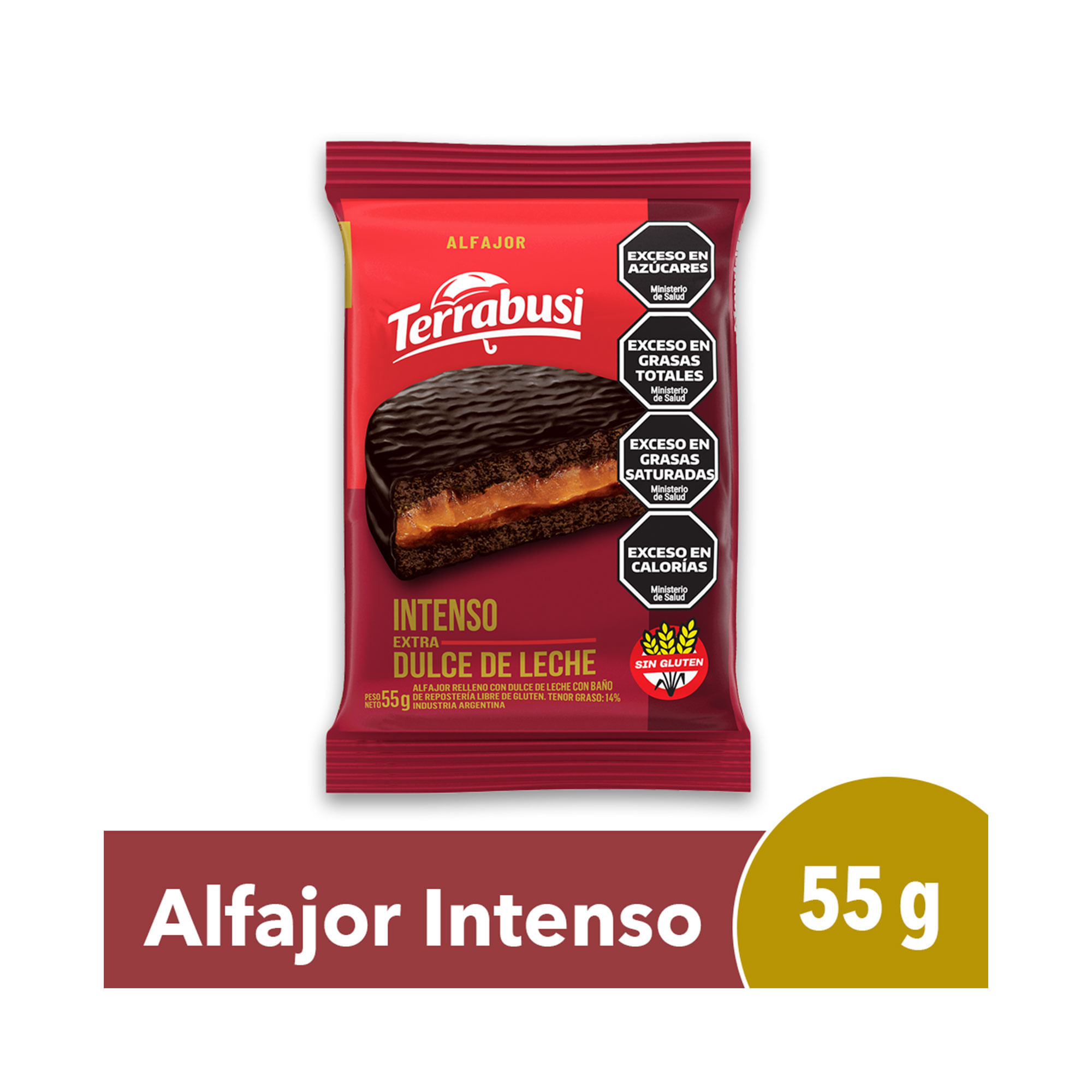 Alfajor Terrabusi Intenso 55 grs