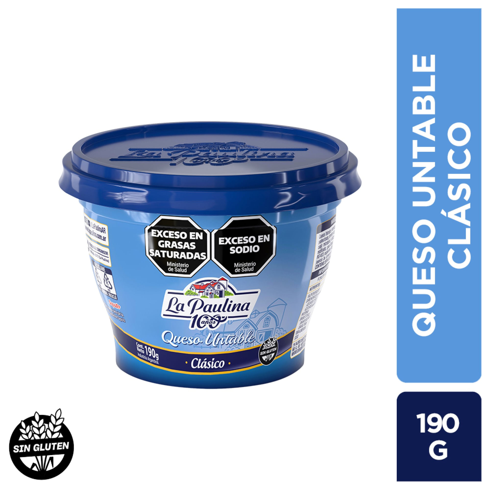 La Paulina queso untable clásico 190 grs