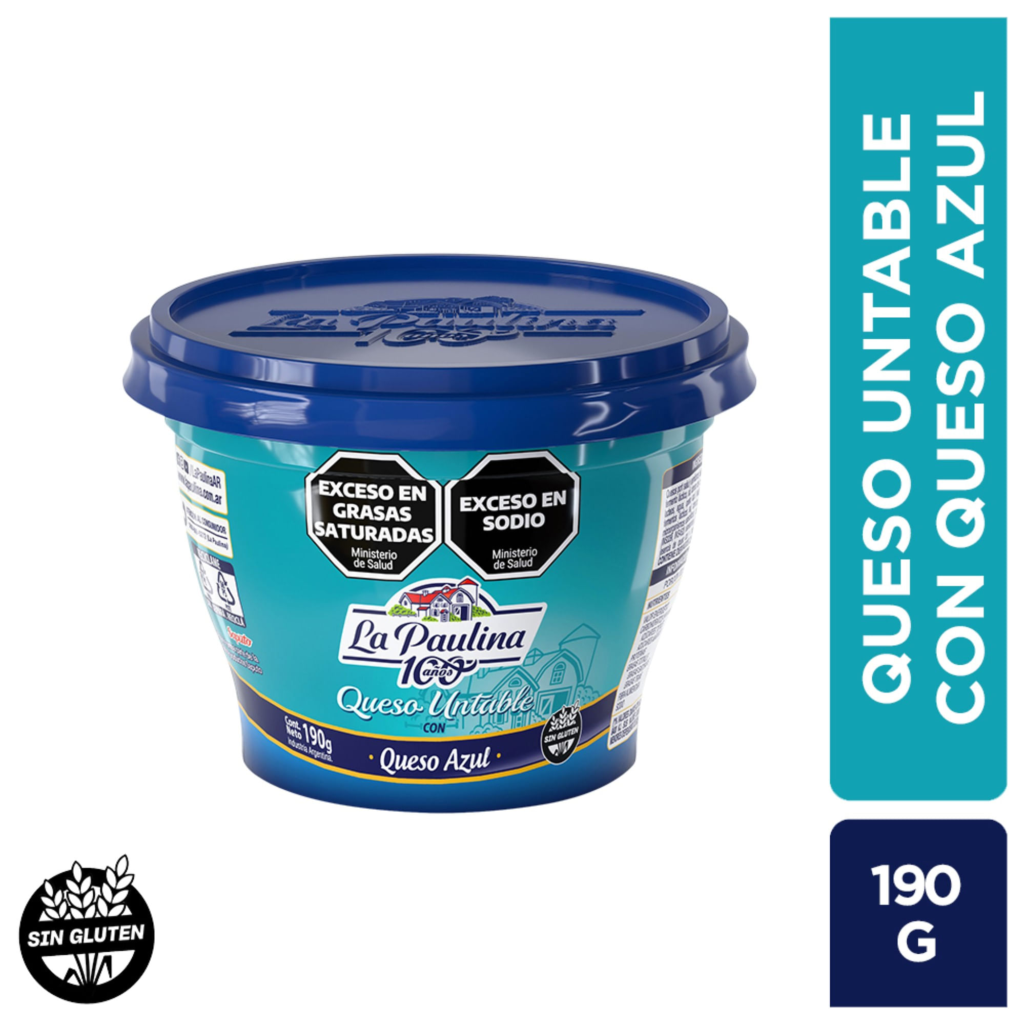 La Paulina queso untable queso azul 190 grs