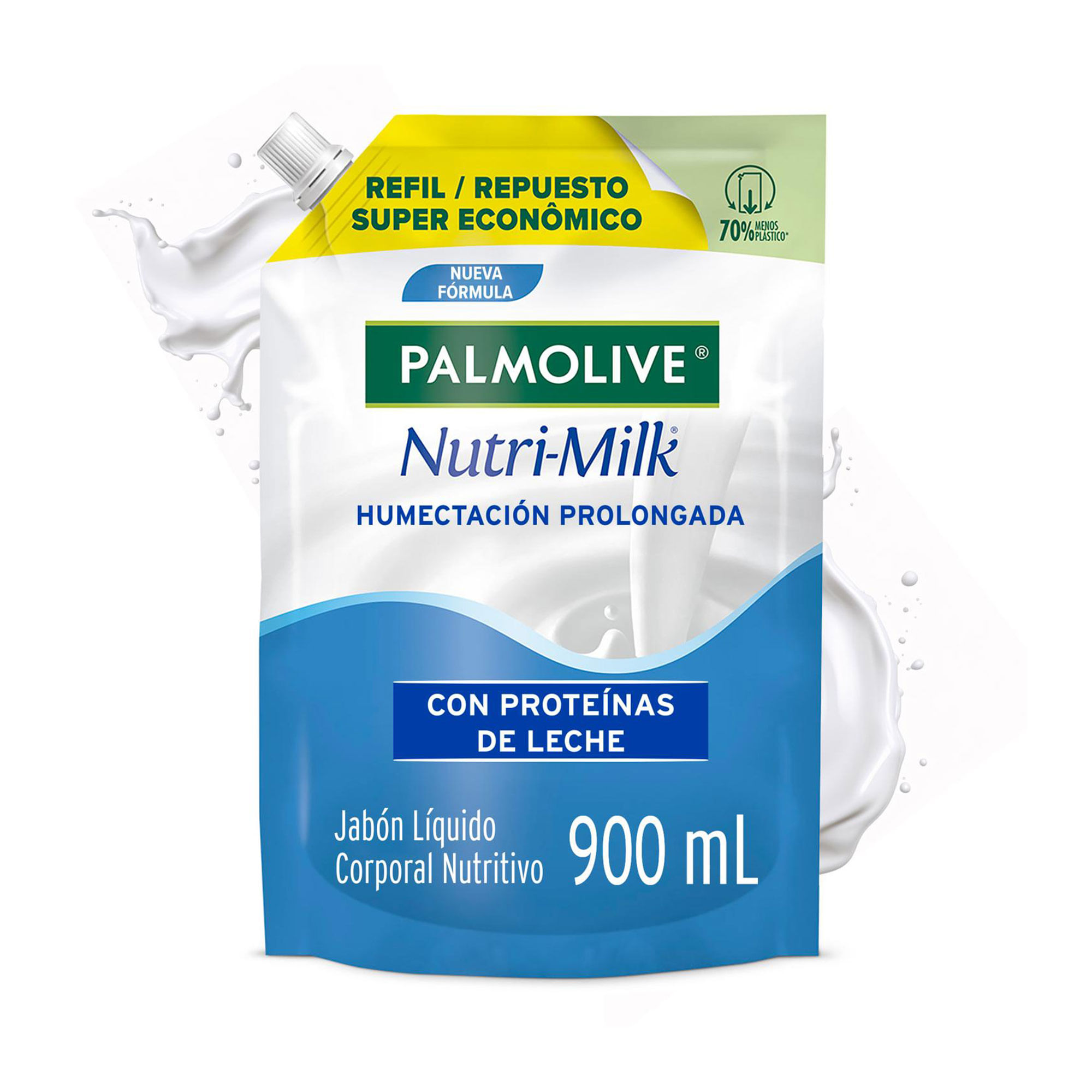 Jabón Líquido Corporal Palmolive Nutri Milk Humectación Prolongada 900 ml