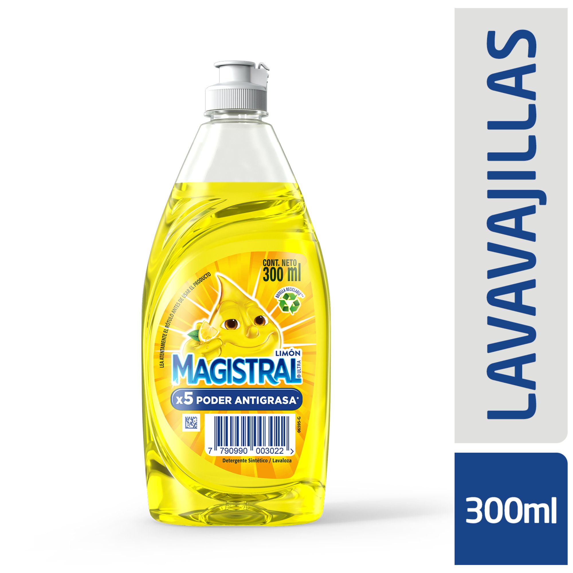 Detergente Magistral Ultra Limón Botella 300 ml