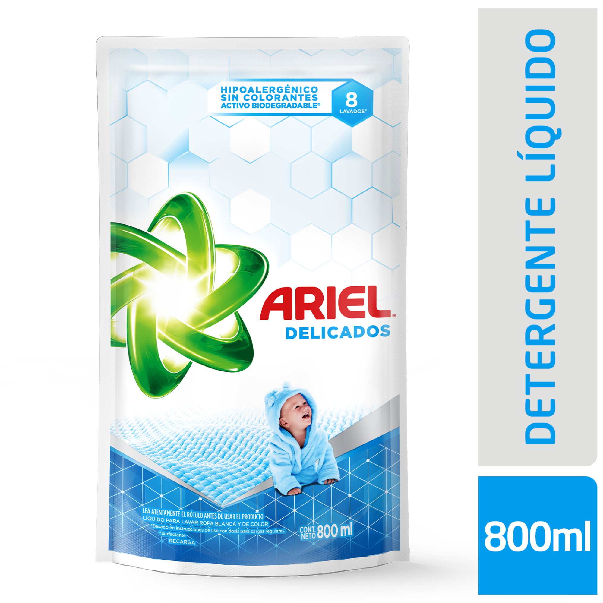 Jabón líquido para ropa Ariel Delicados Doypack 800 ml
