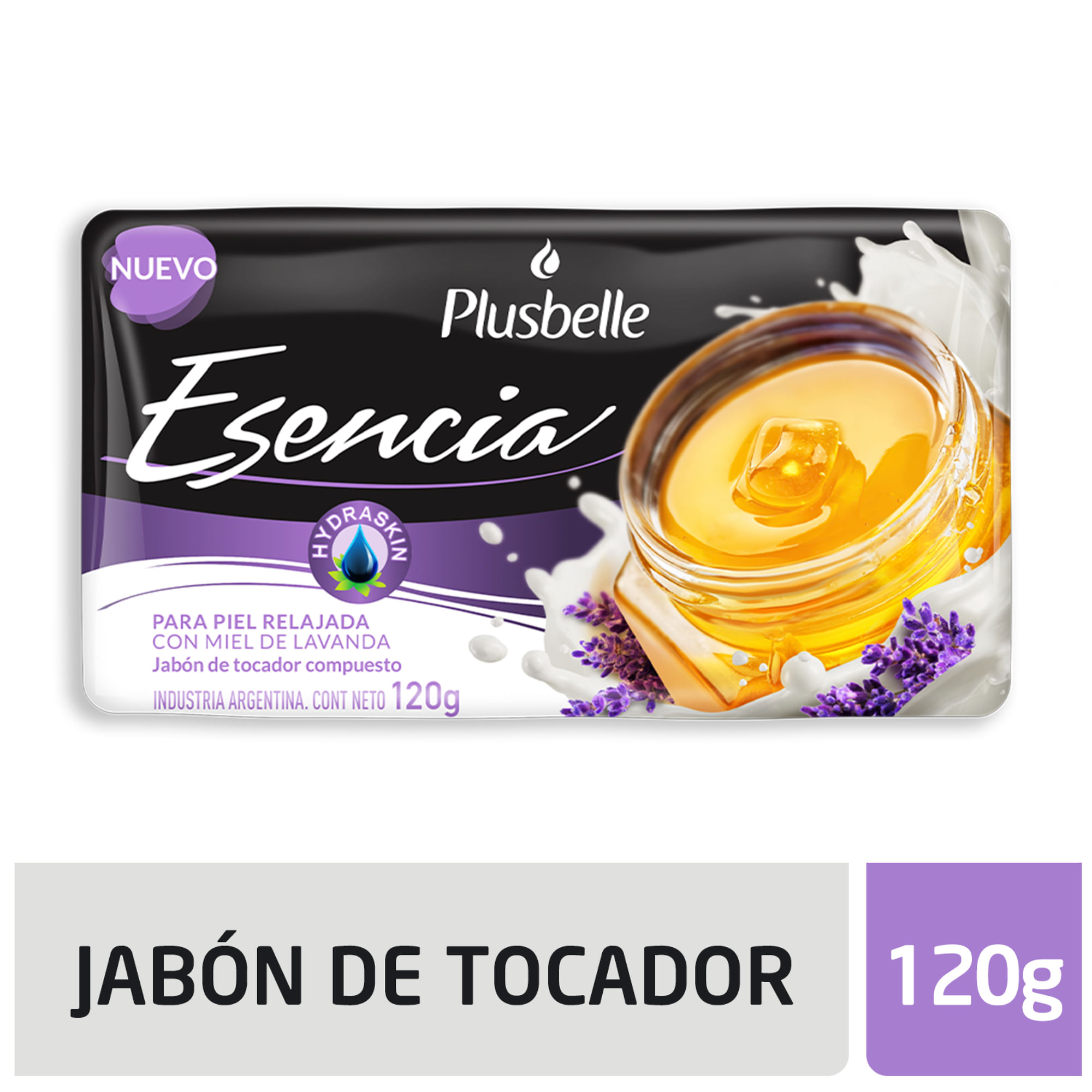 Plusbelle Esencia jabón de tocador Piel relajada 120 grs