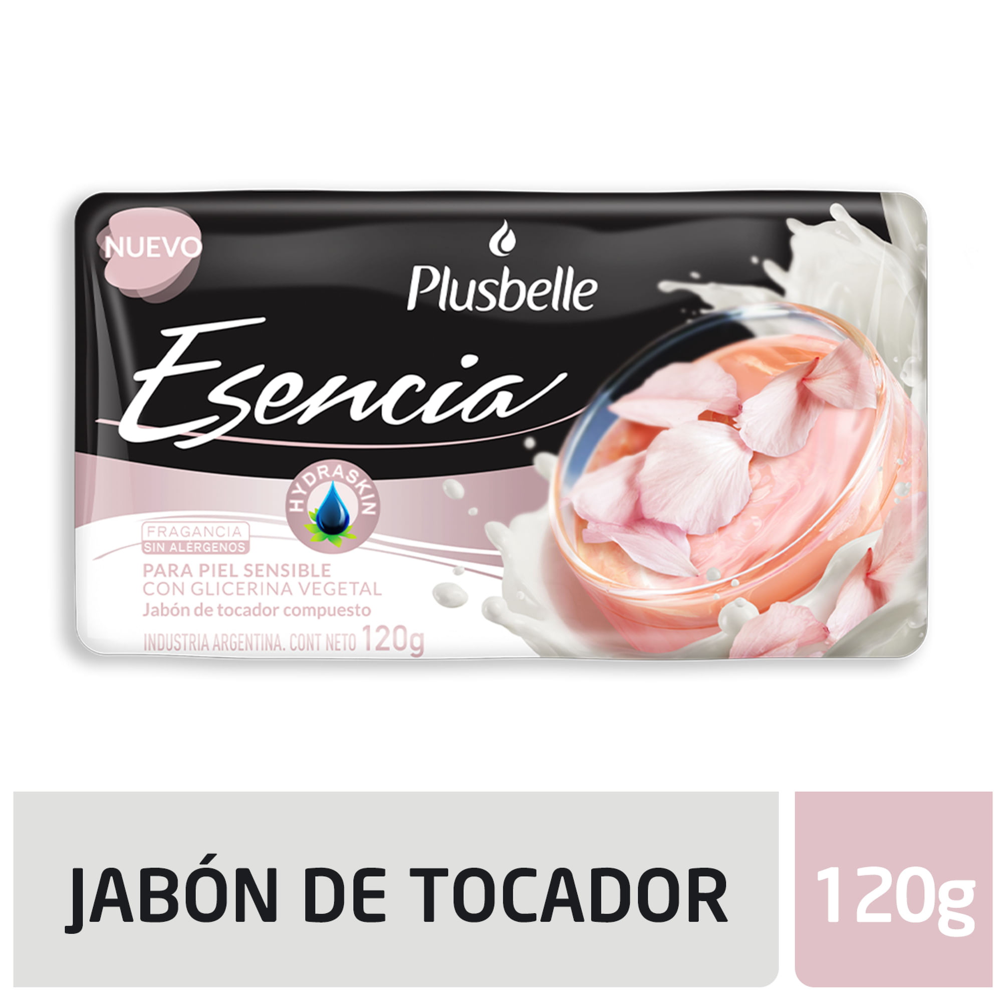 Plusbelle Esencia jabón de tocador Piel sensible 120 grs