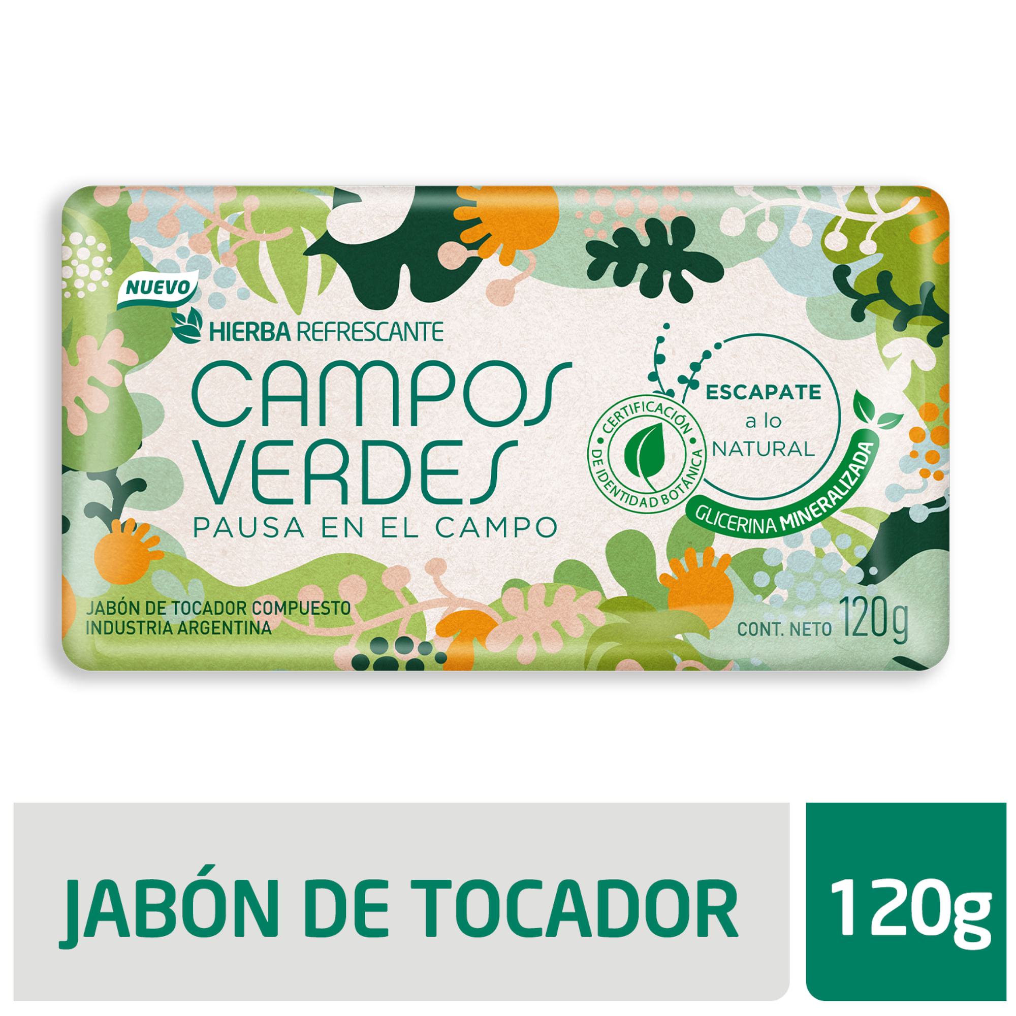 Campos Verdes jabón de tocador Pausa en el campo 120 grs