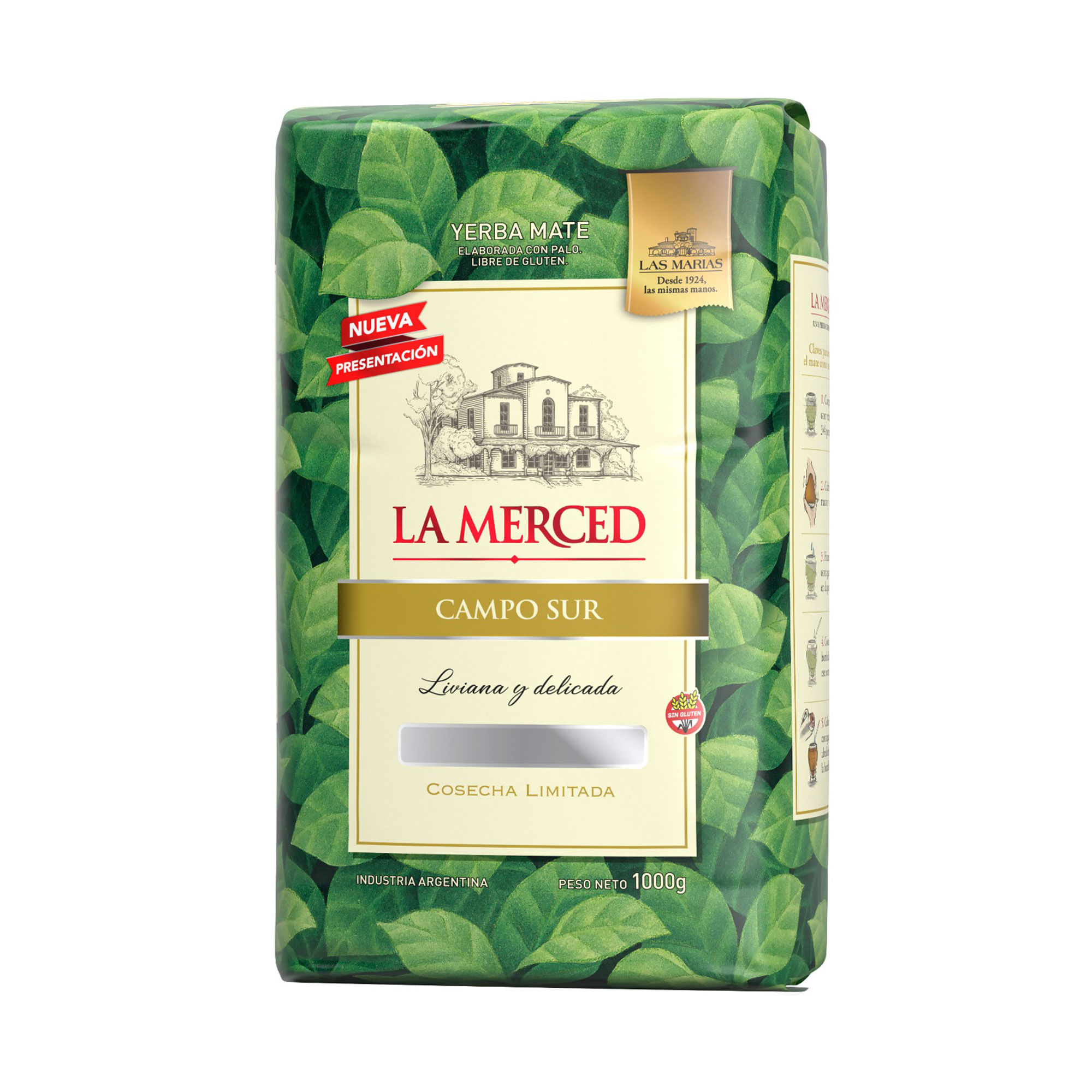 Yerba mate La Merced Campo Sur 1 kg