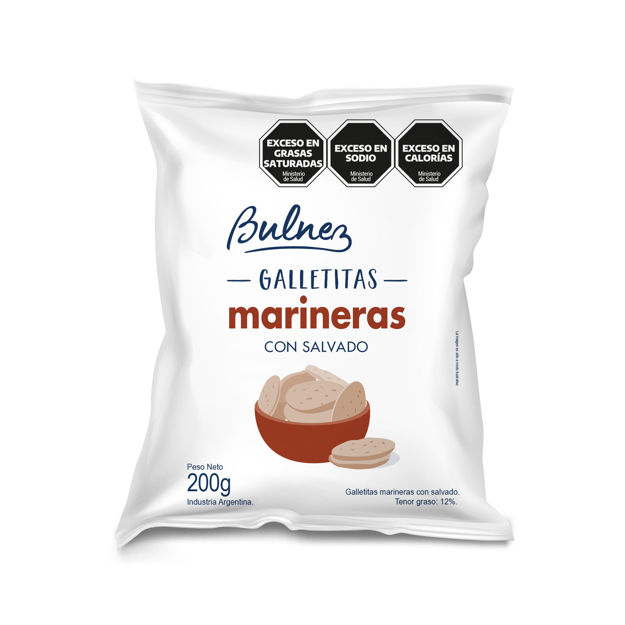 Galletitas marineras con salvado Bulnez 200 grs