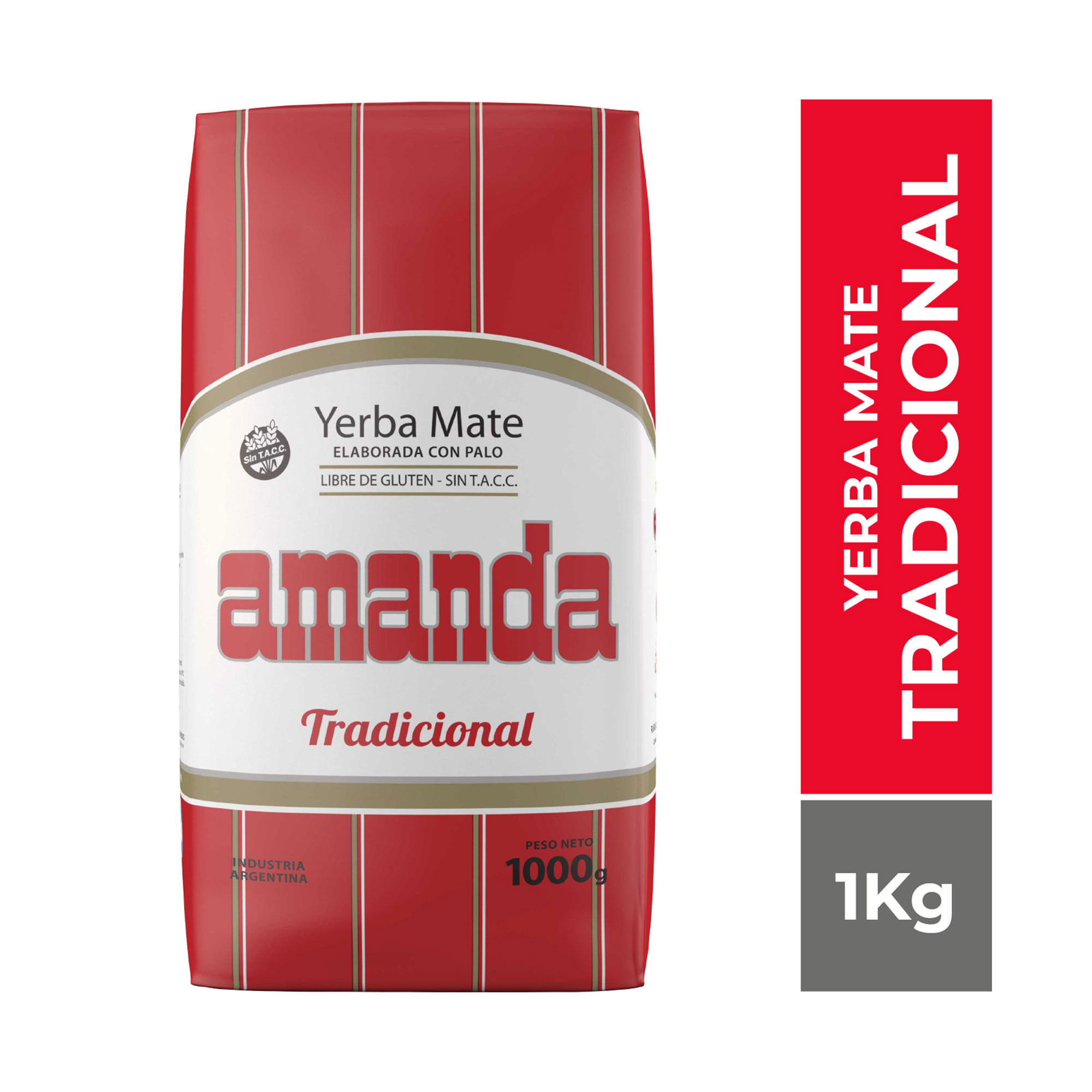 Yerba mate Amanda tradicional 1 kg.