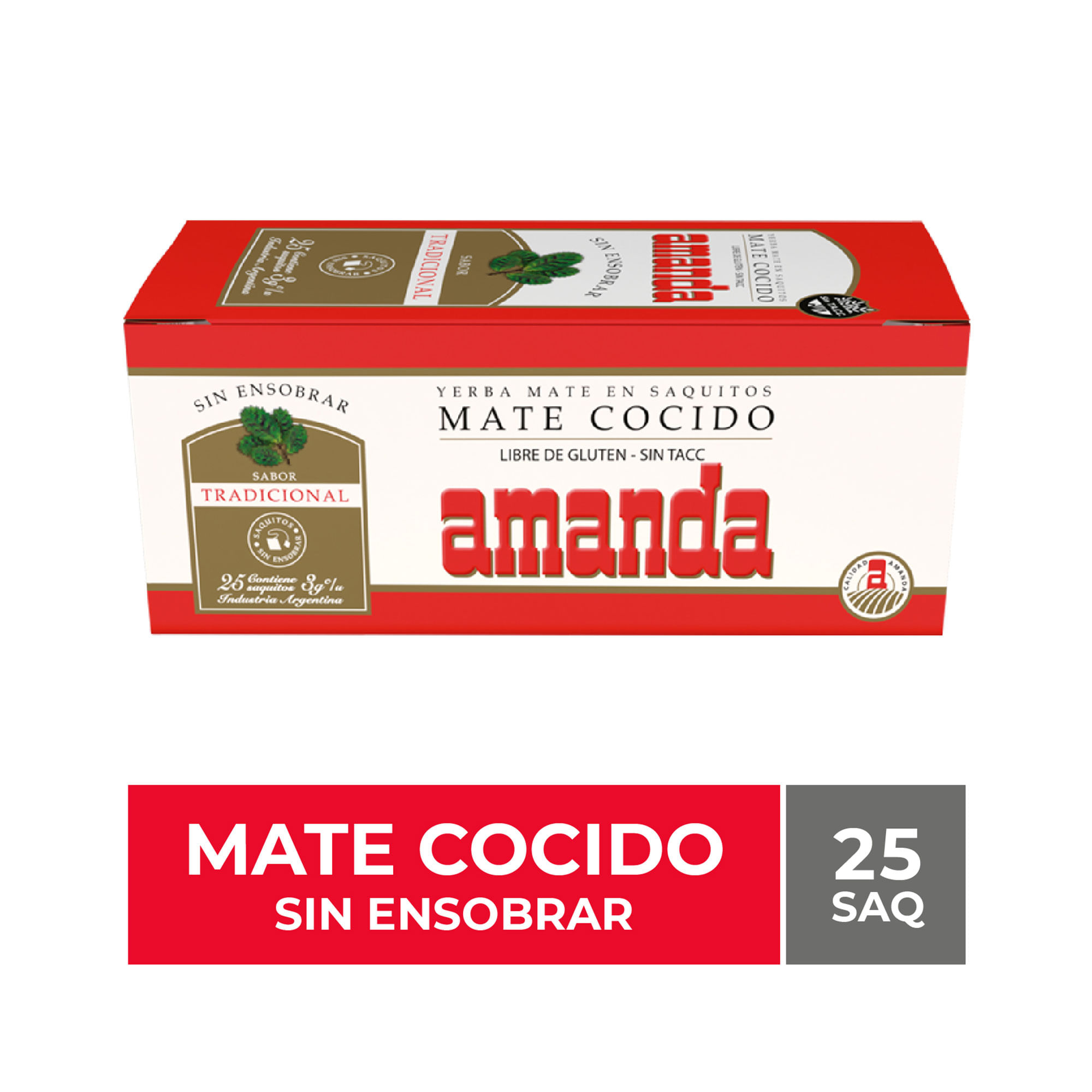 Mate cocido Amanda 25 uni
