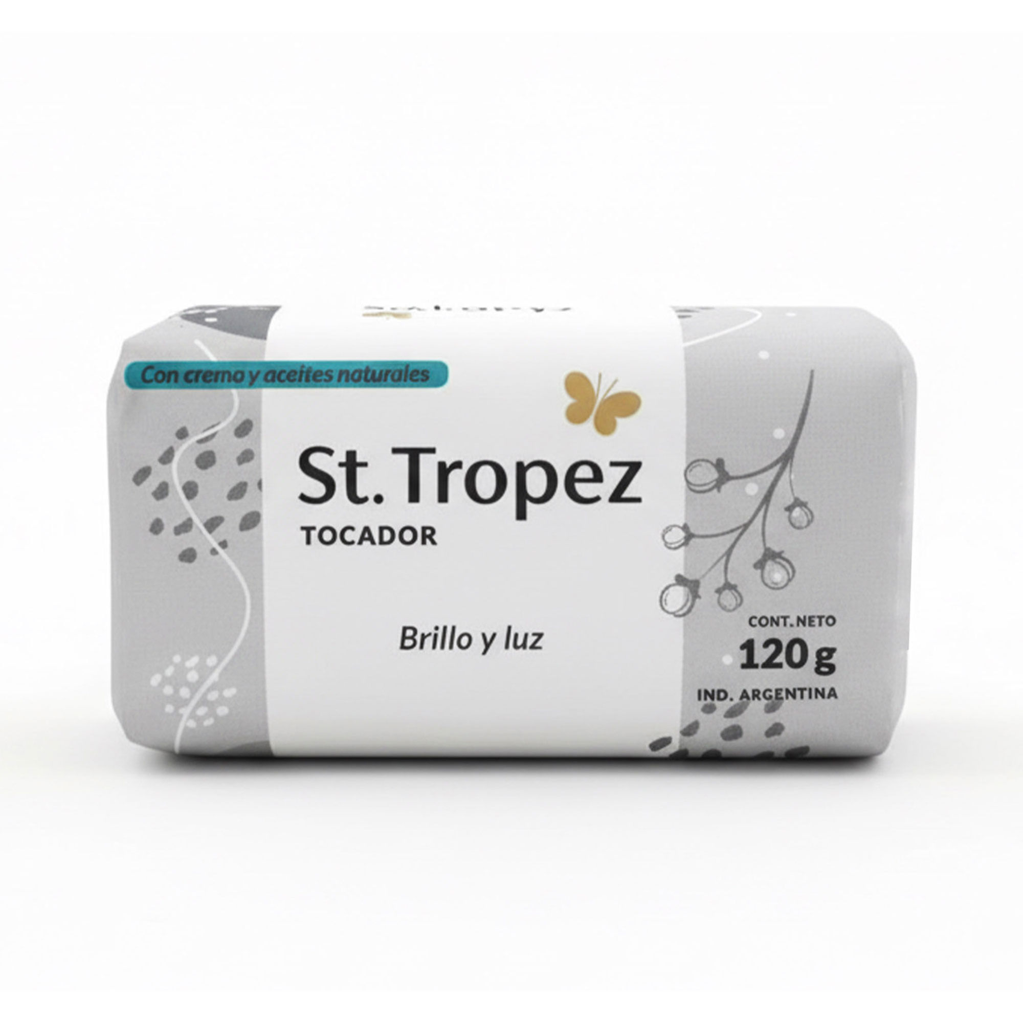 Jabón de tocador St Tropez brillo y luz 120 grs