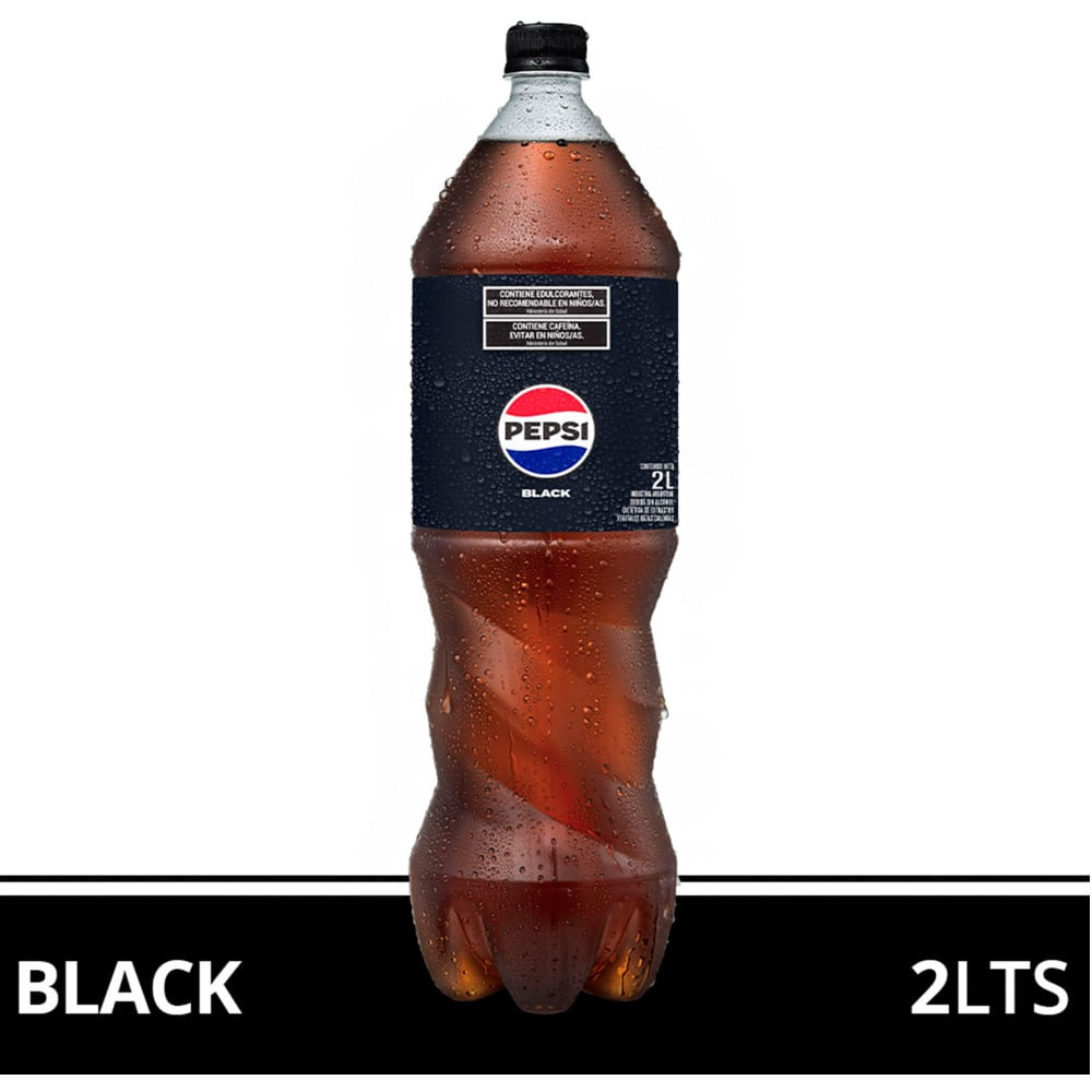 Gaseosa cola Pepsi Black pet 2 lts